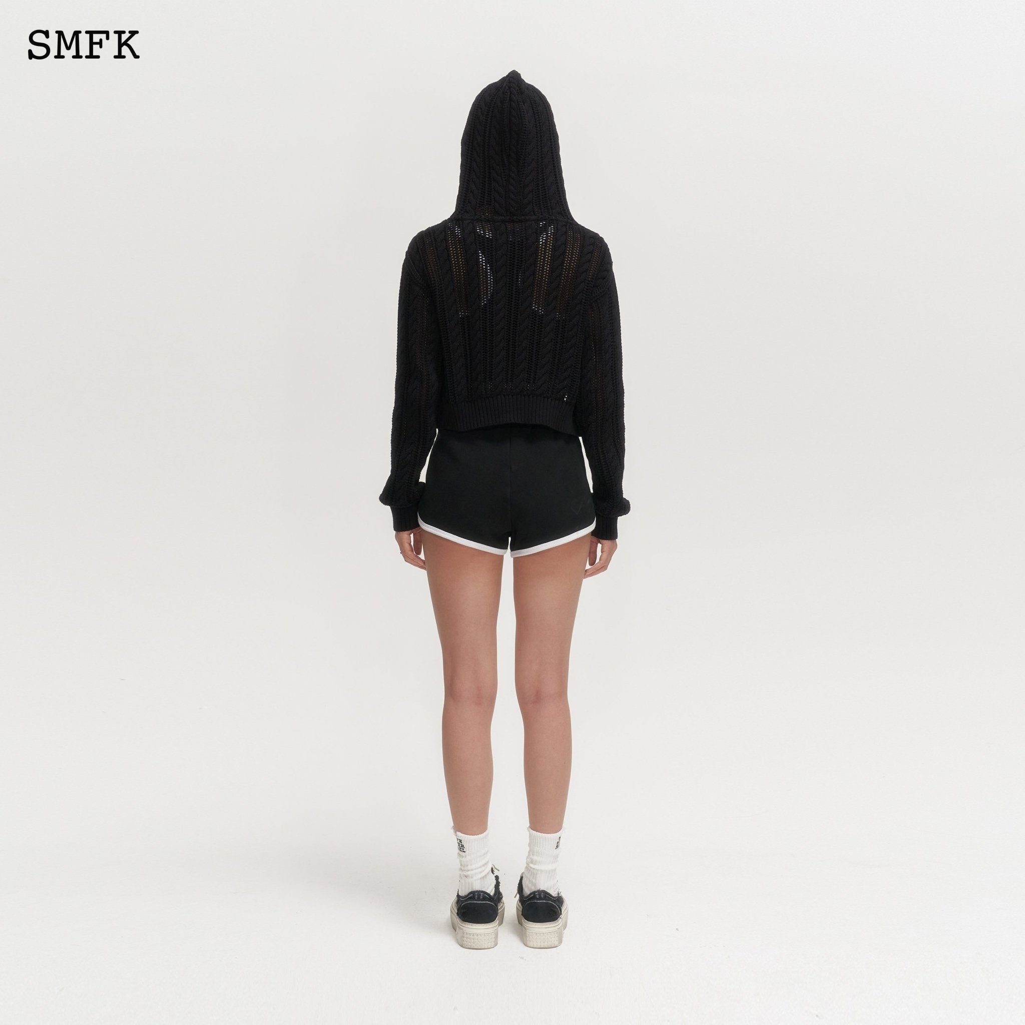 SMFK Wilderness Black Knitted Hoodie | MADA IN CHINA