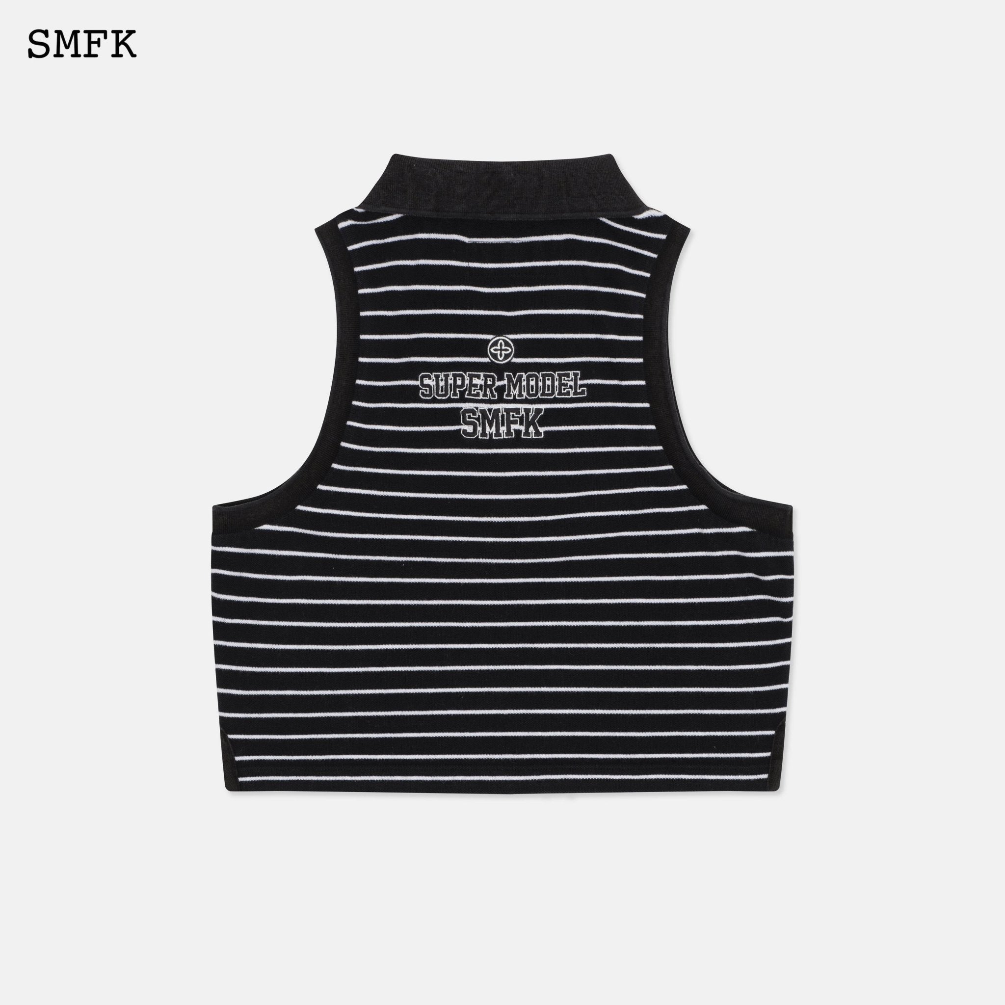 SMFK Wilderness Black Stripe Polo Vest | MADA IN CHINA