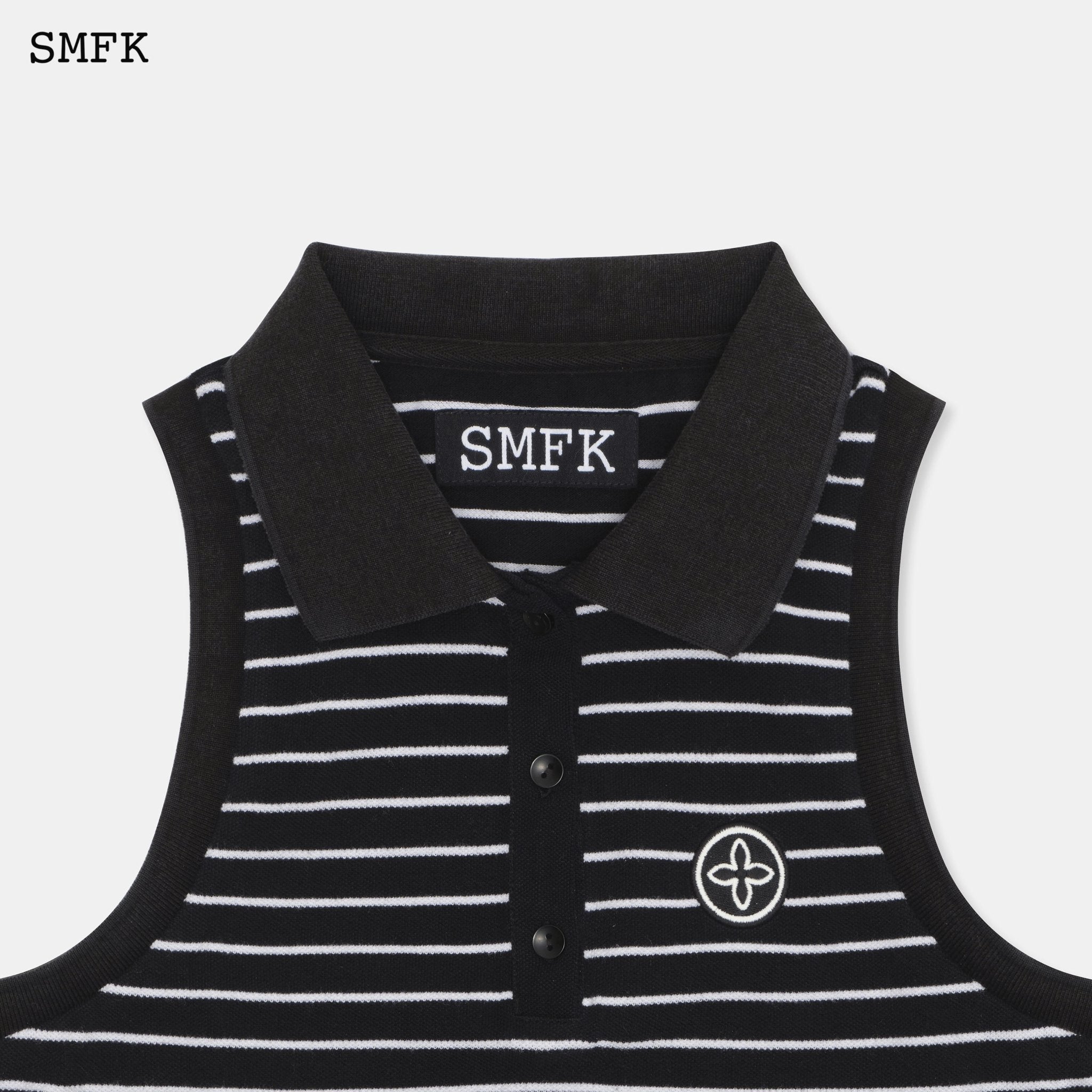 SMFK Wilderness Black Stripe Polo Vest | MADA IN CHINA