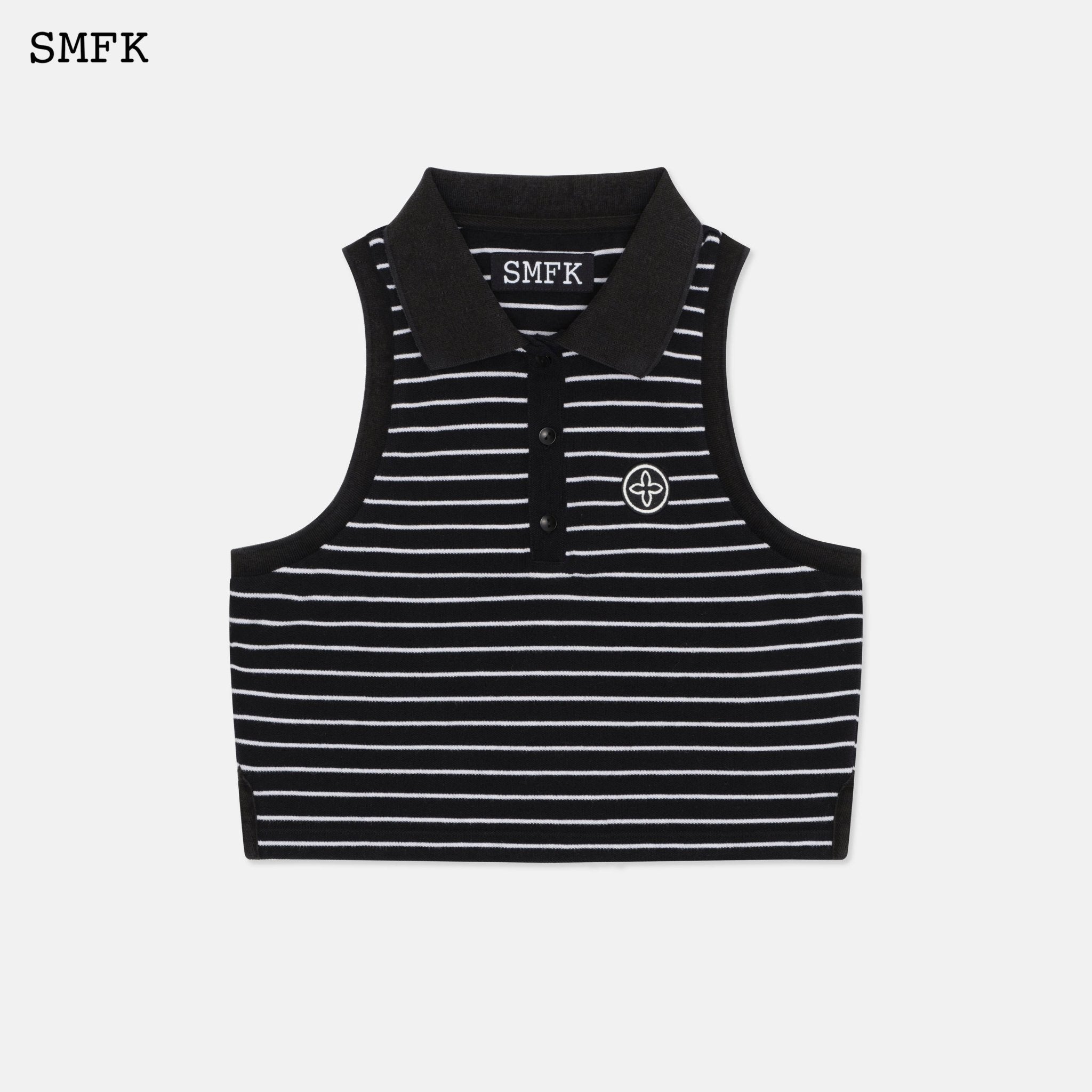 SMFK Wilderness Black Stripe Polo Vest | MADA IN CHINA