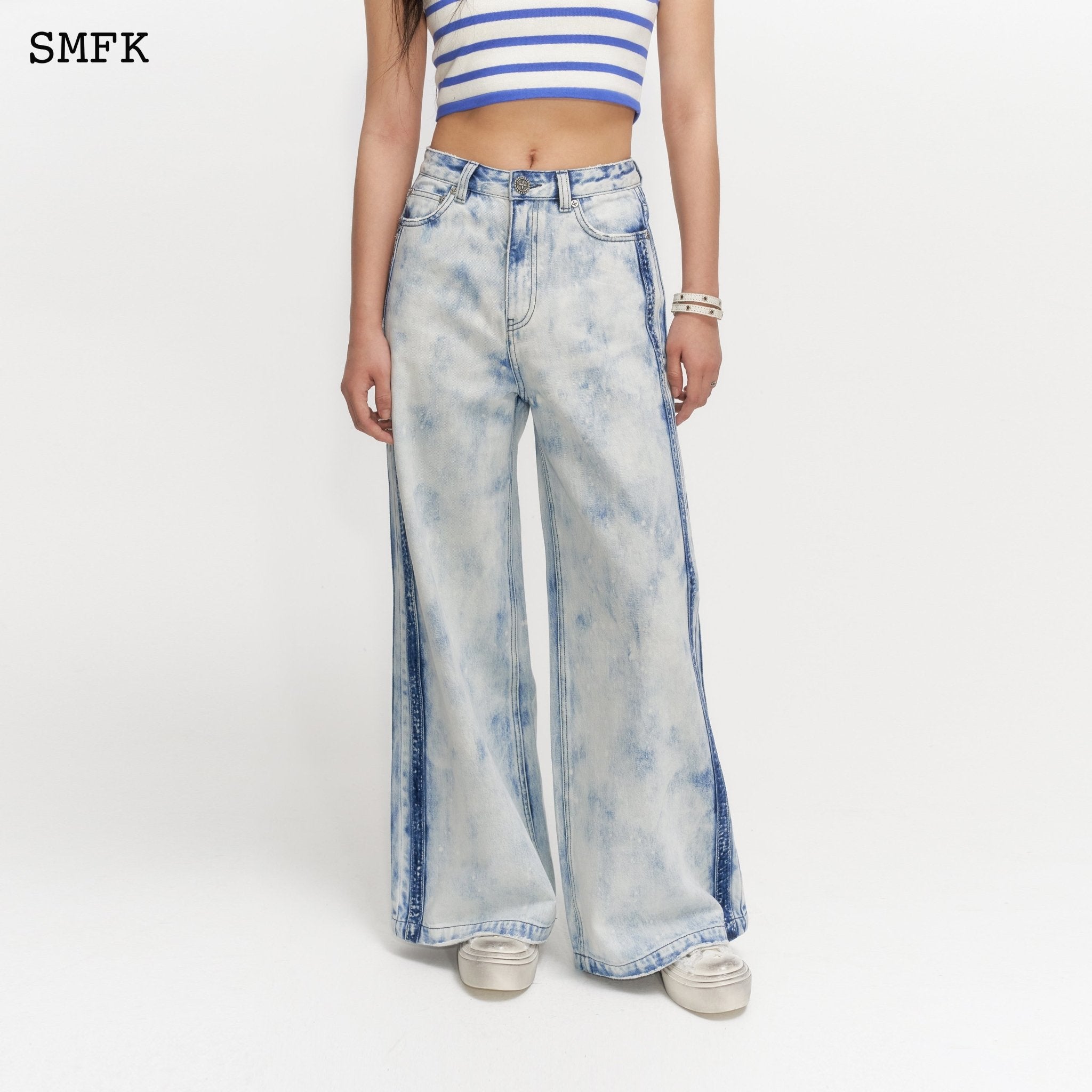 SMFK Wilderness Camouflage Blue Jeans | MADA IN CHINA