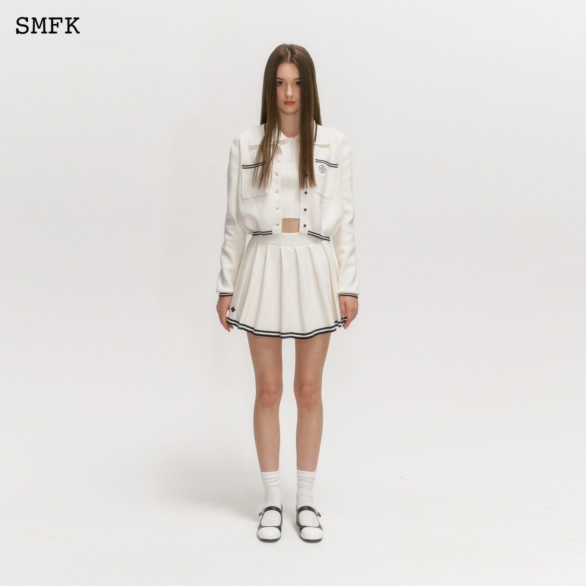 SMFK Wilderness Creamy White Knitted Hoodie | MADA IN CHINA