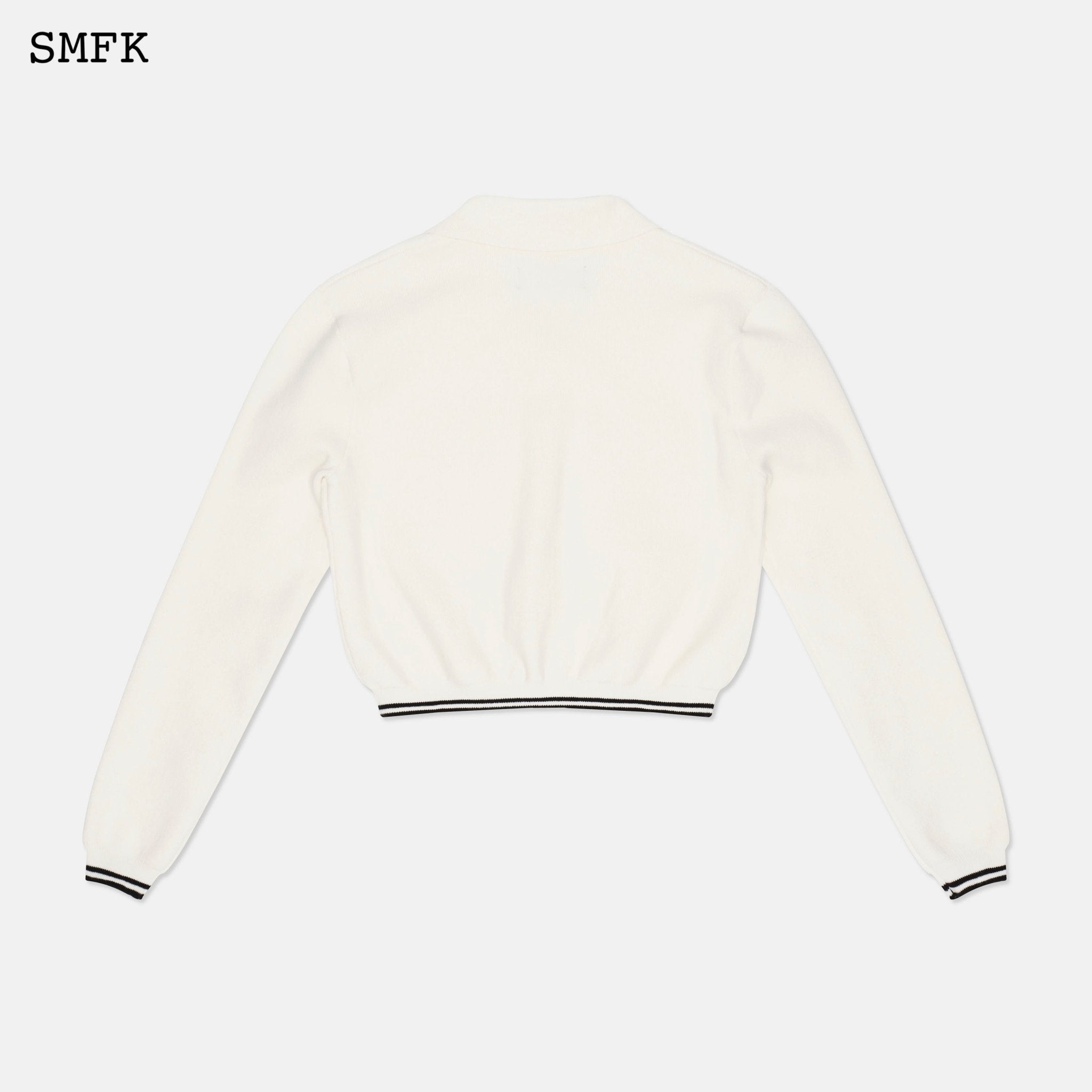 SMFK Wilderness Creamy White Knitted Hoodie | MADA IN CHINA