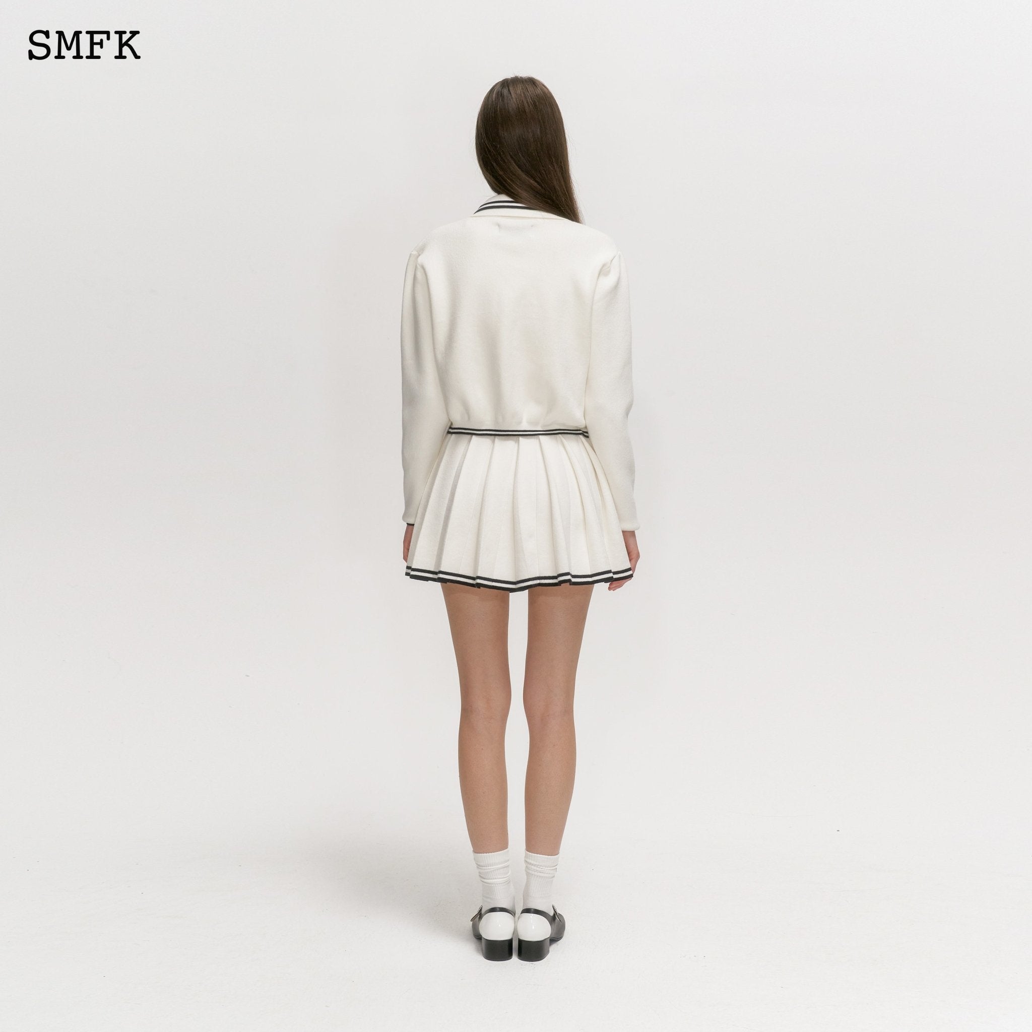 SMFK Wilderness Creamy White Knitted Hoodie | MADA IN CHINA