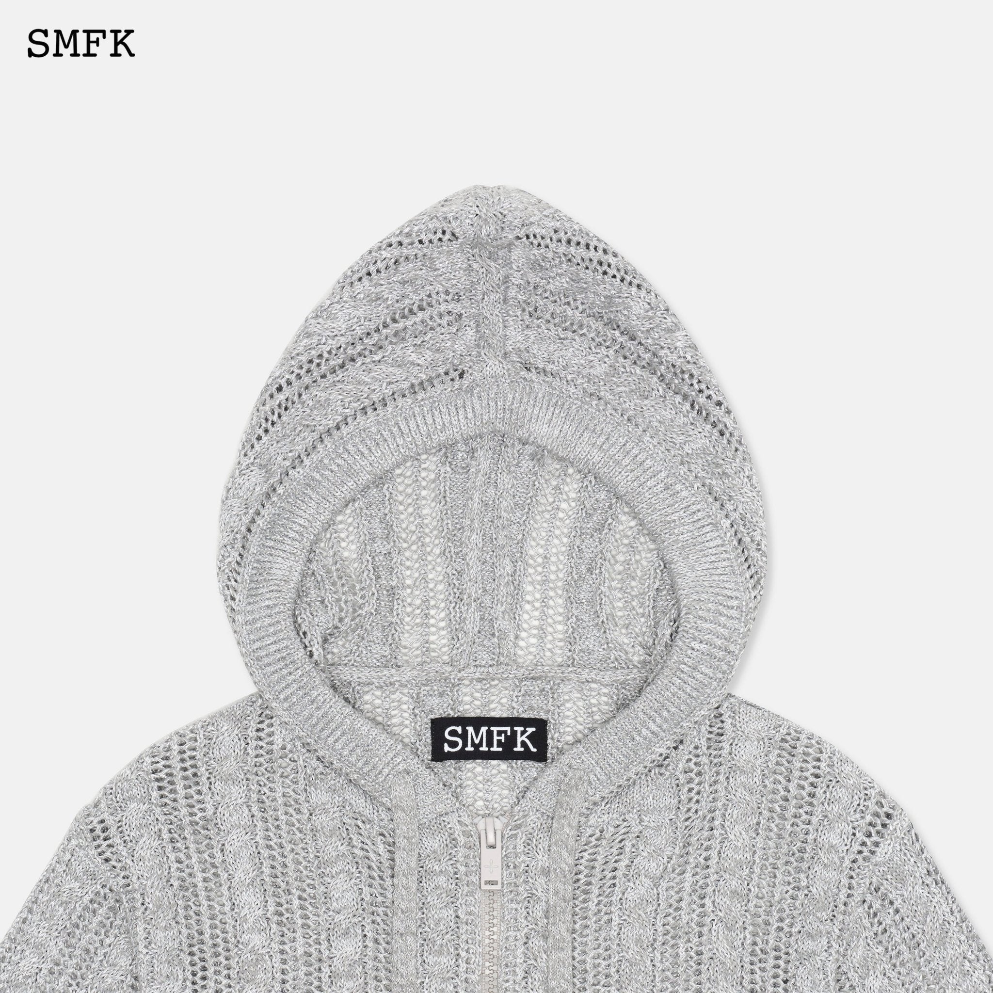 SMFK Wilderness Grey Starlight Knitted Hoodie | MADA IN CHINA