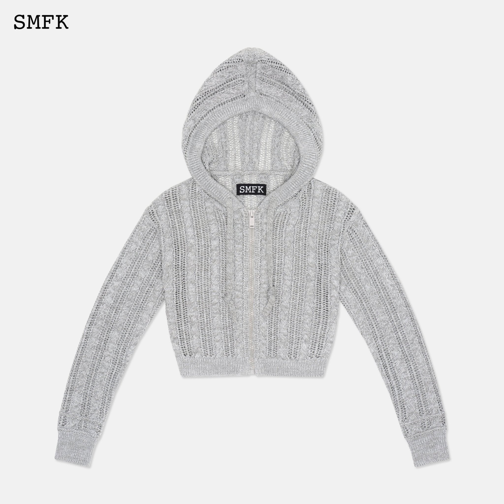 SMFK Wilderness Grey Starlight Knitted Hoodie | MADA IN CHINA