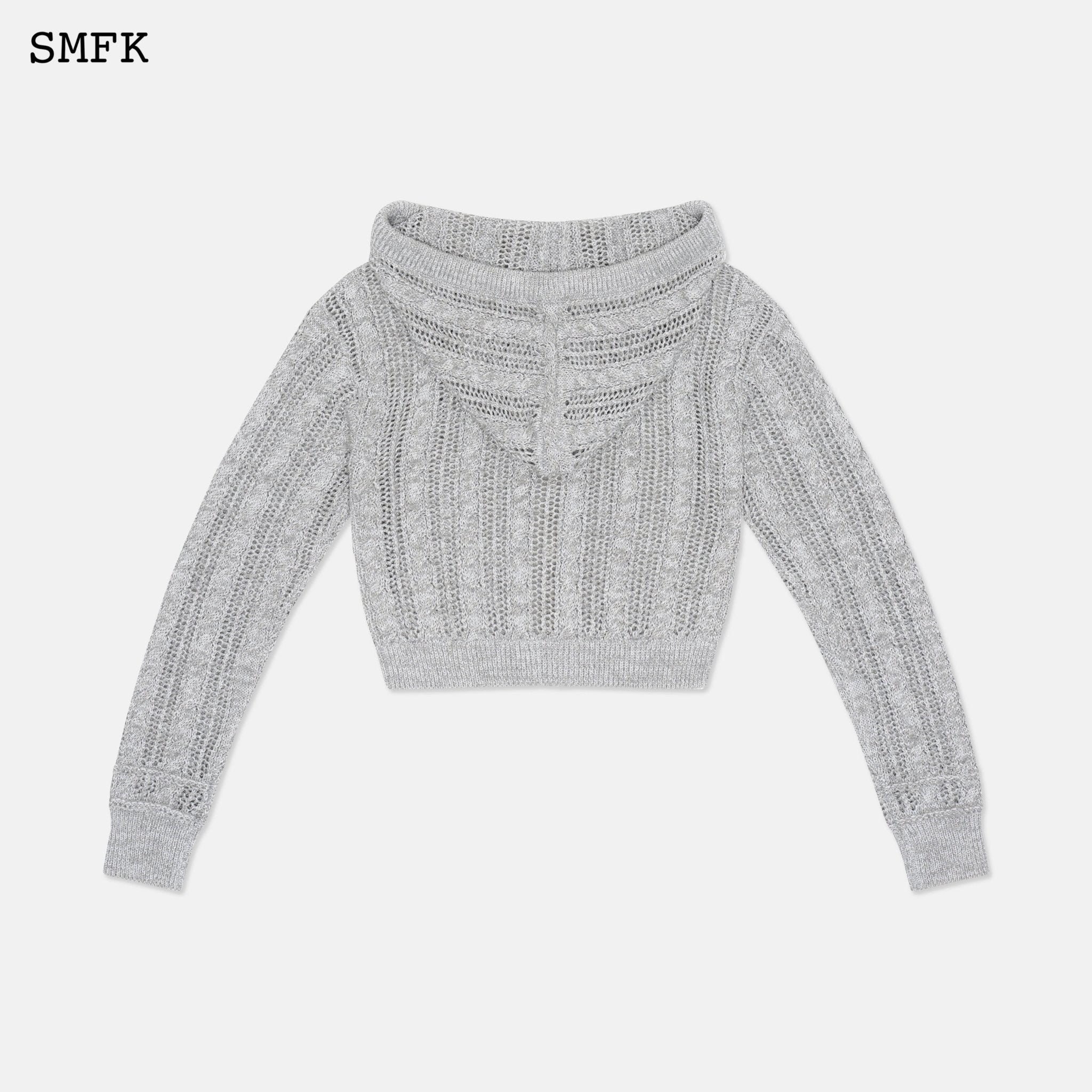 SMFK Wilderness Grey Starlight Knitted Hoodie | MADA IN CHINA