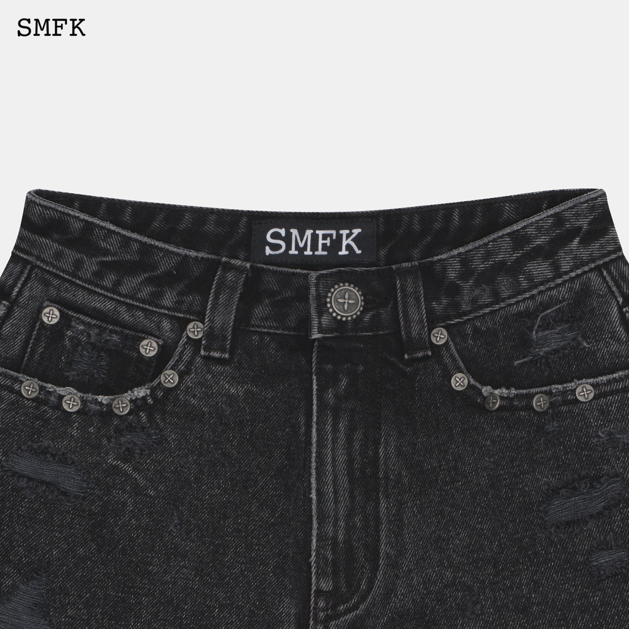 SMFK Wilderness Rock Black Short Jeans | MADA IN CHINA