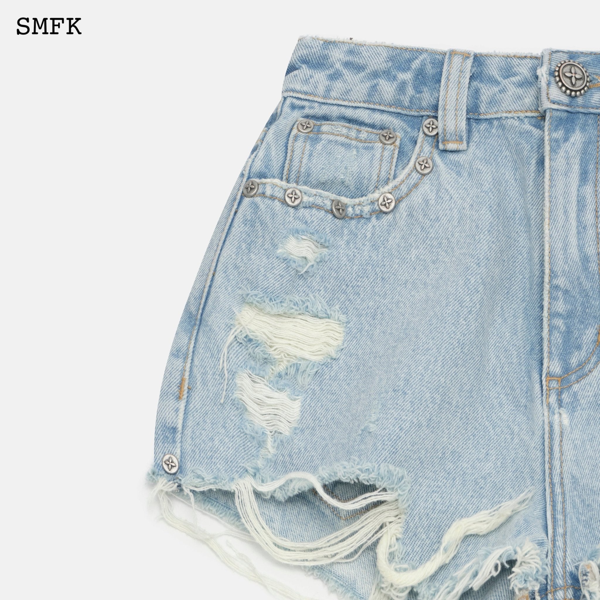 SMFK Wilderness Rock Blue Short Jeans | MADA IN CHINA