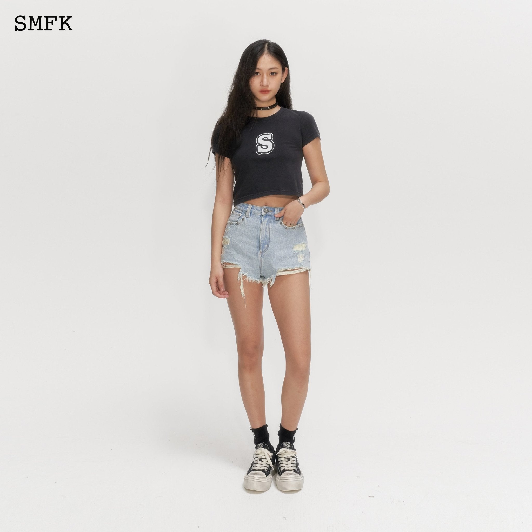 SMFK Wilderness Rock Blue Short Jeans | MADA IN CHINA