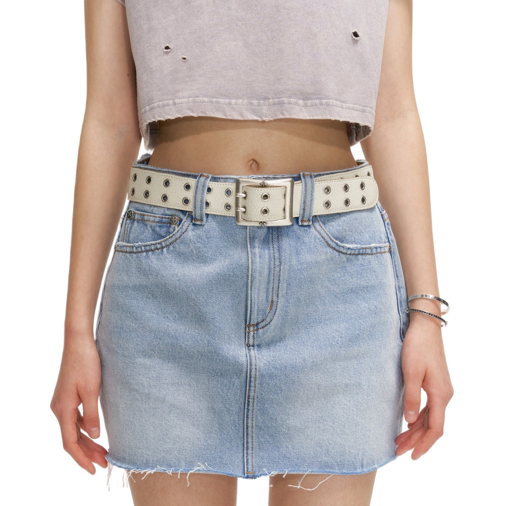 SMFK Wilderness Wandering Blue Jeans Short Skirt | MADA IN CHINA