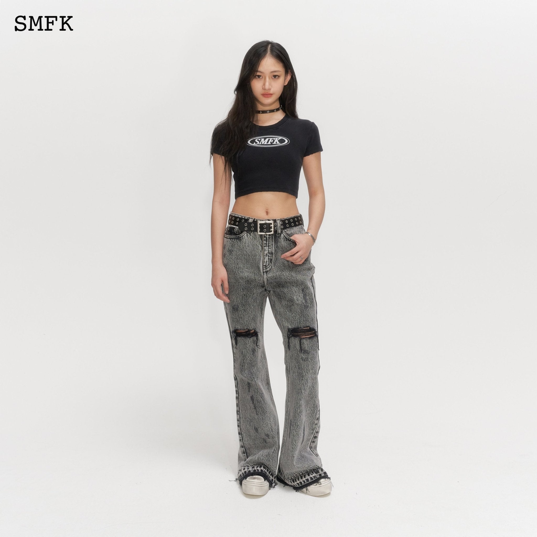 SMFK Wilderness Wandering Mermaid Light Grey Jeans | MADA IN CHINA