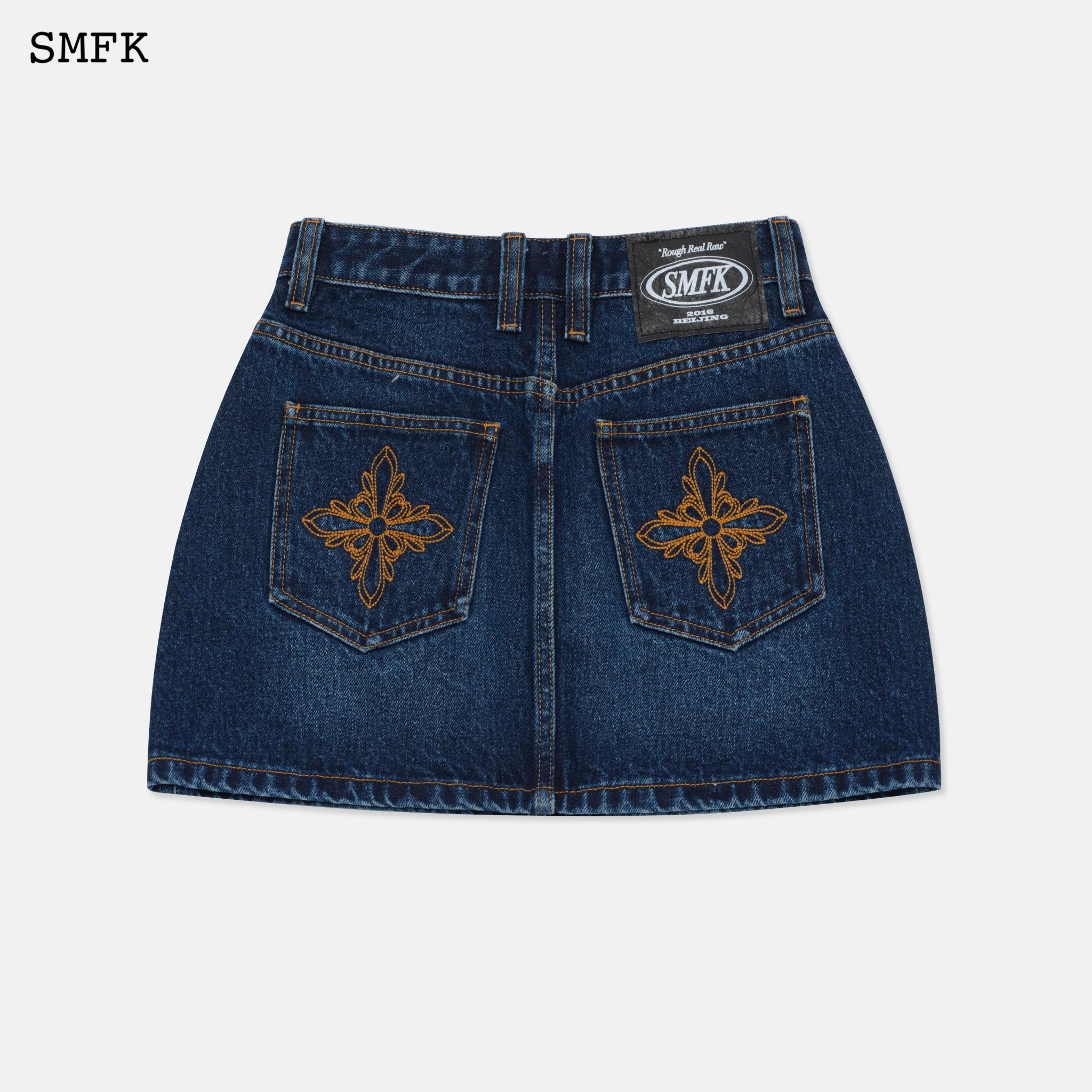 SMFK Wilderness Wandering Navy Jeans Short Skirt | MADA IN CHINA