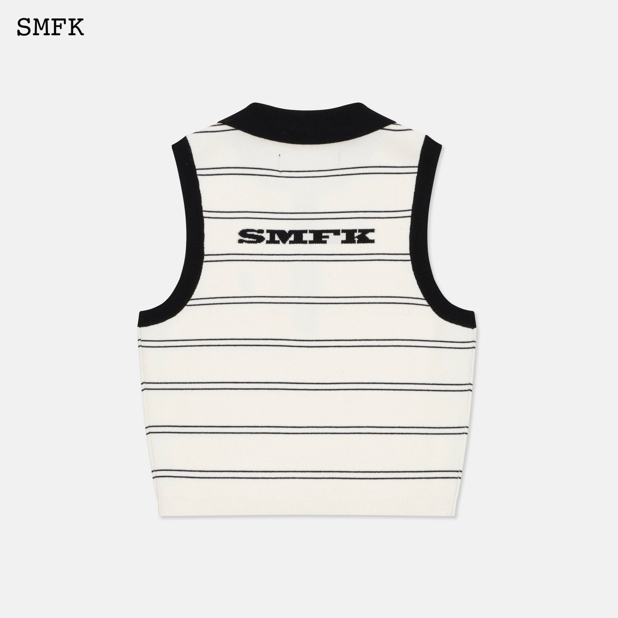 SMFK Wilderness White Stripe Polo Vest | MADA IN CHINA