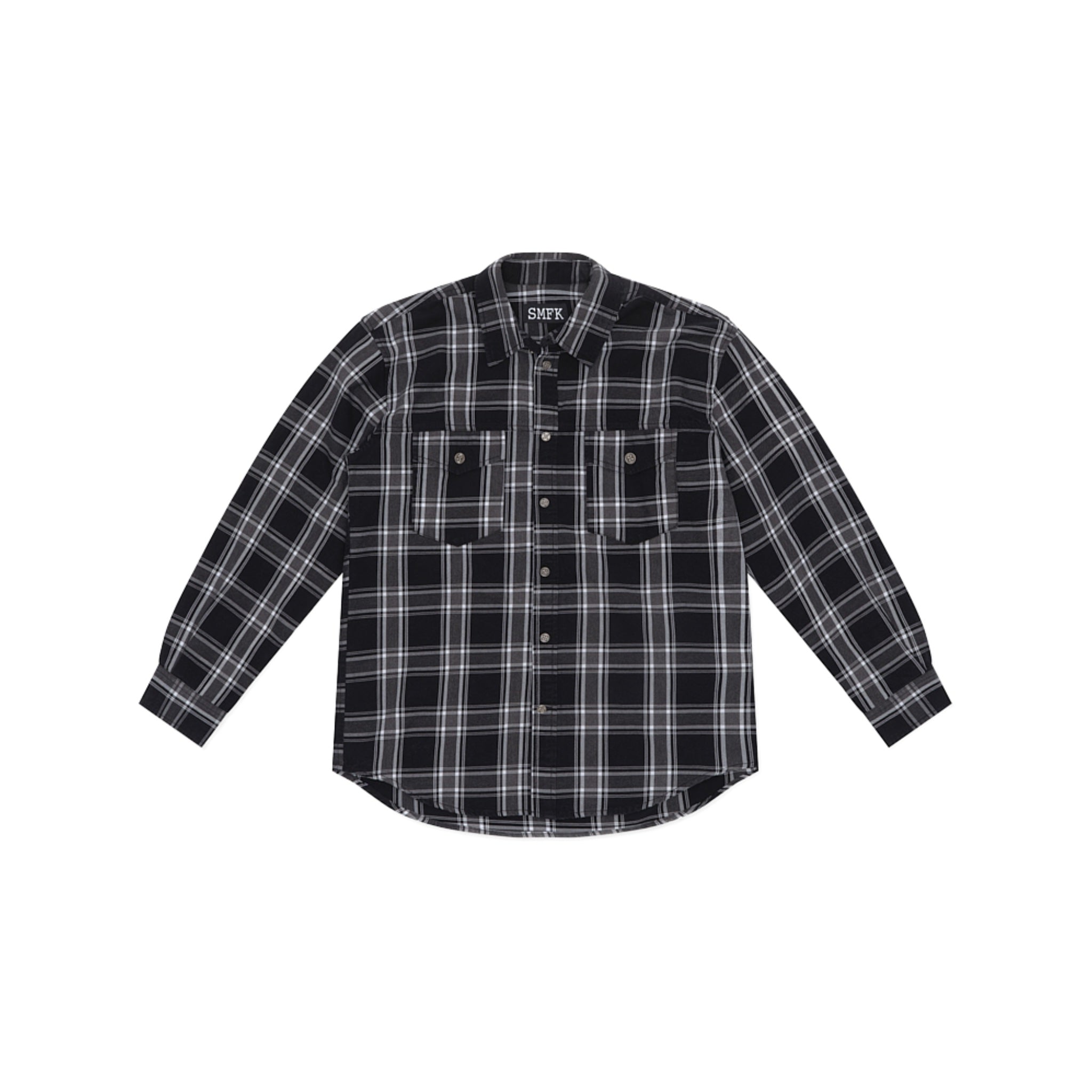 SMFK Wilderness World Black Plaid Workwear Shirt | MADA IN CHINA