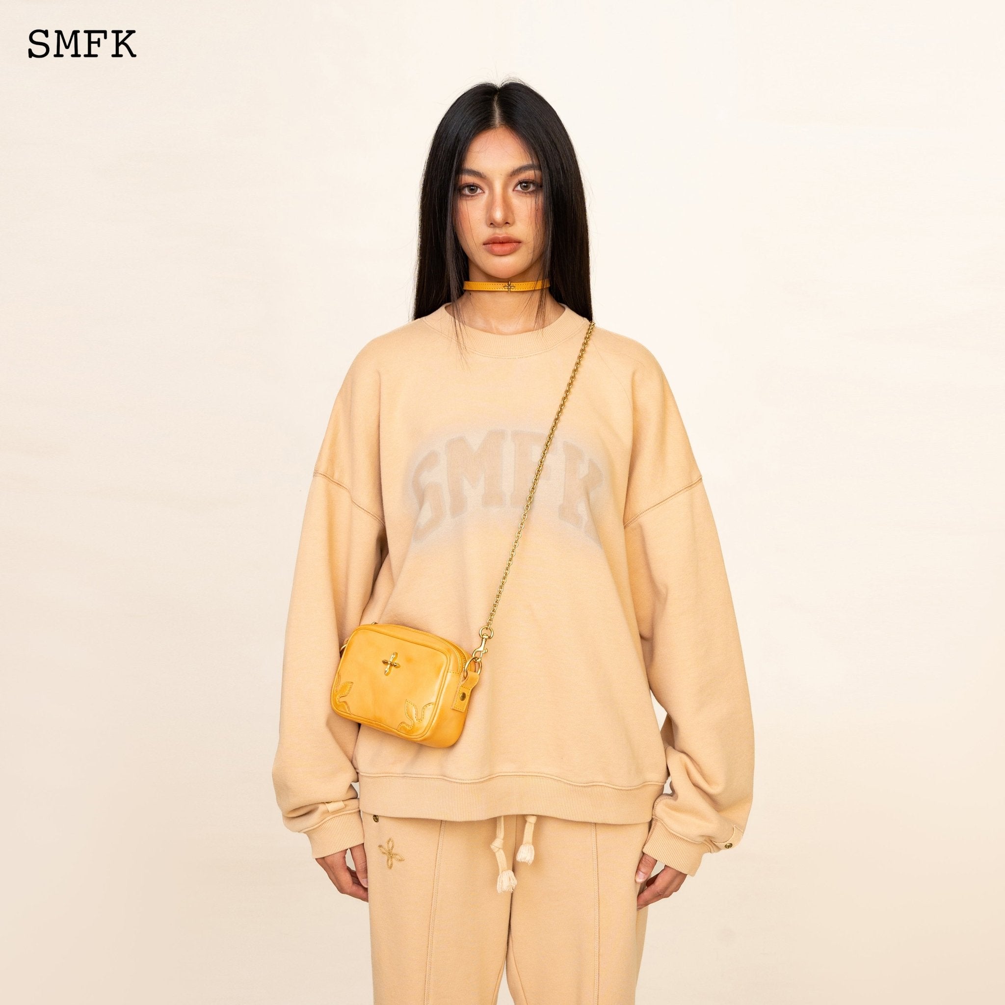 SMFK WildWolrd Desert Camping Oversize Hoodie In Wheat | MADA IN CHINA