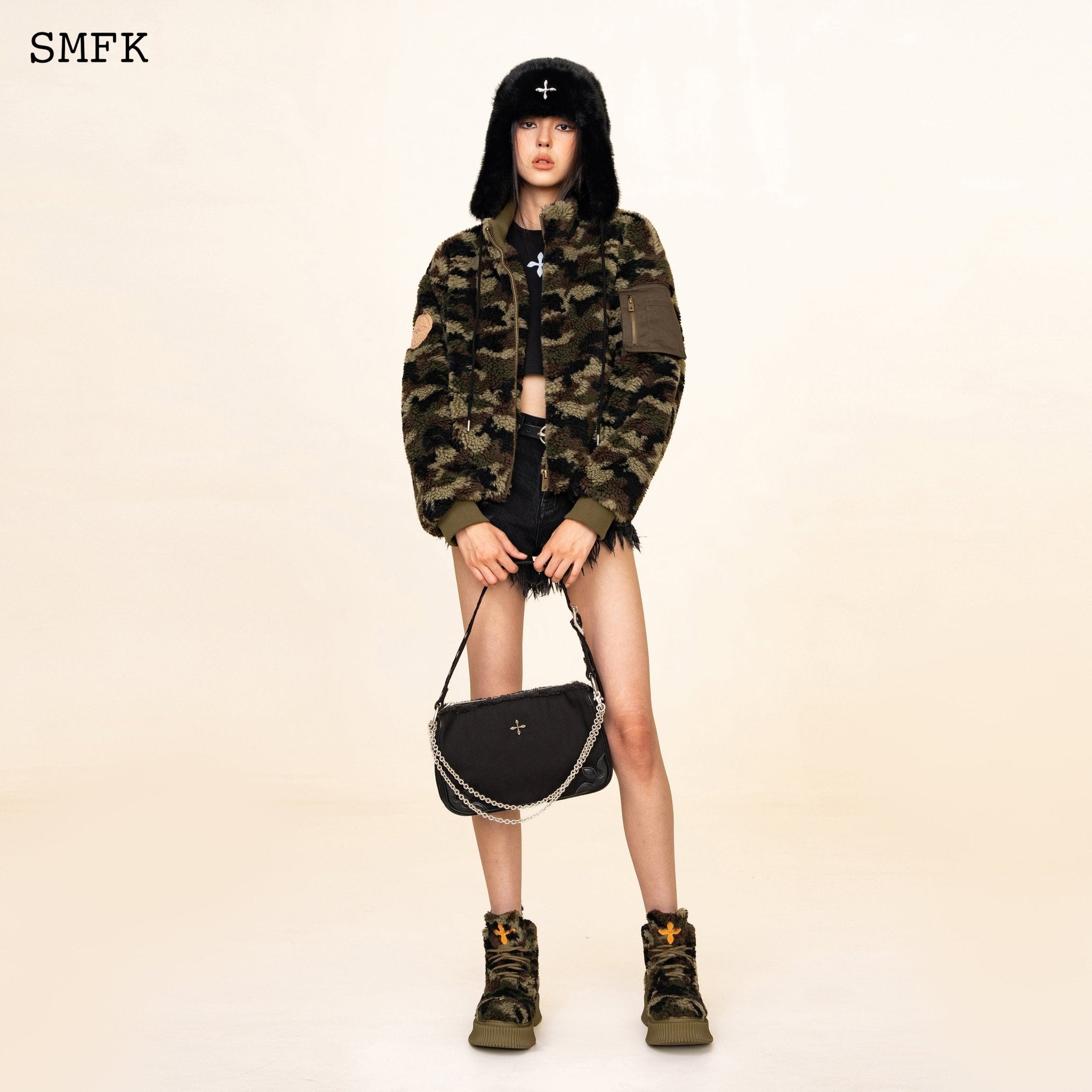 SMFK WildWorld Adventure Camouflage Stand Collar Jacket | MADA IN CHINA