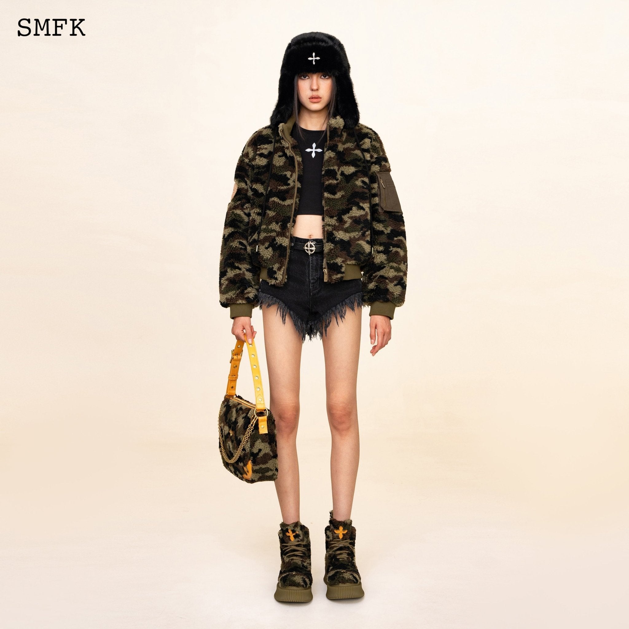 SMFK WildWorld Adventure Camouflage Stand Collar Jacket | MADA IN CHINA