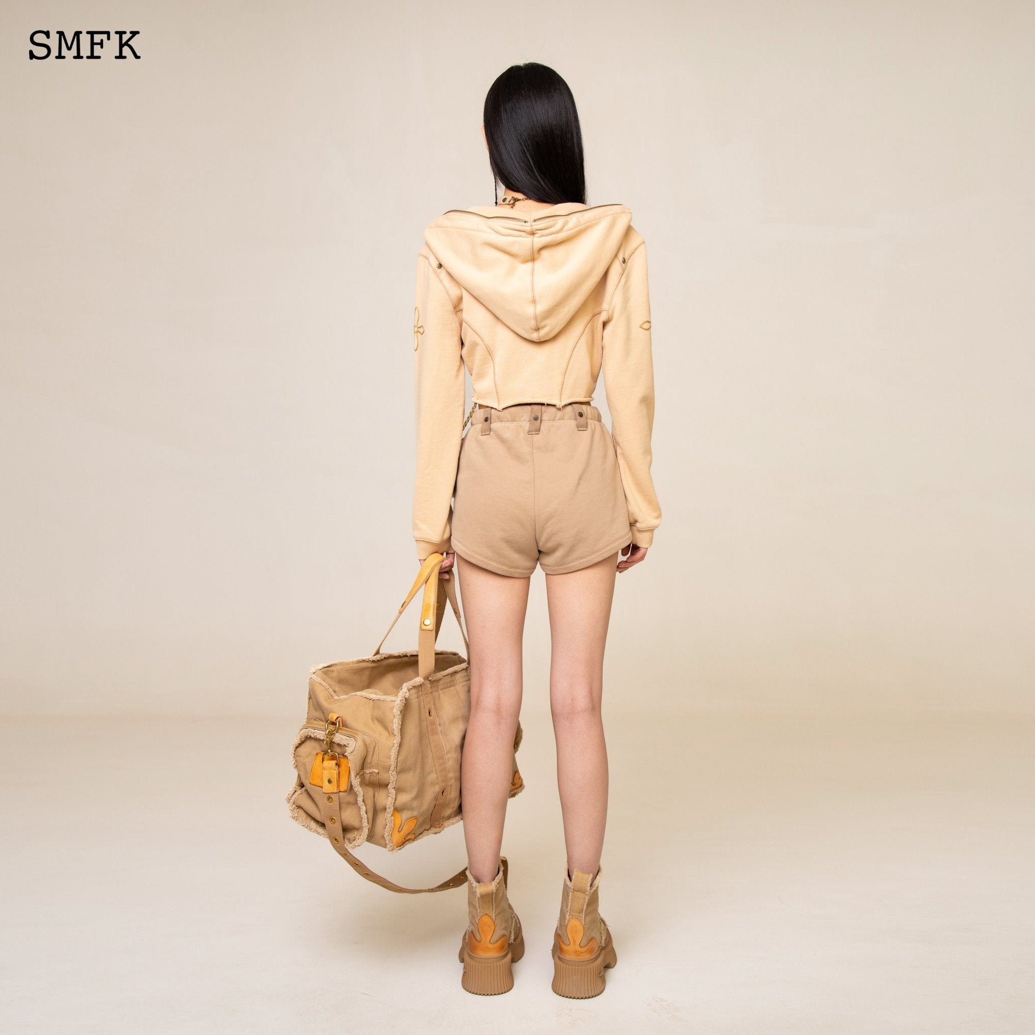 SMFK WildWorld Adventure Camping Shorts In Wheat | MADA IN CHINA