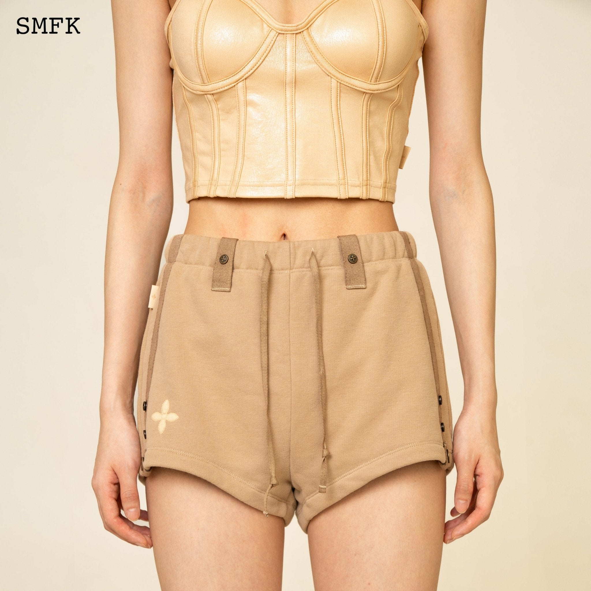 SMFK WildWorld Adventure Camping Shorts In Wheat | MADA IN CHINA