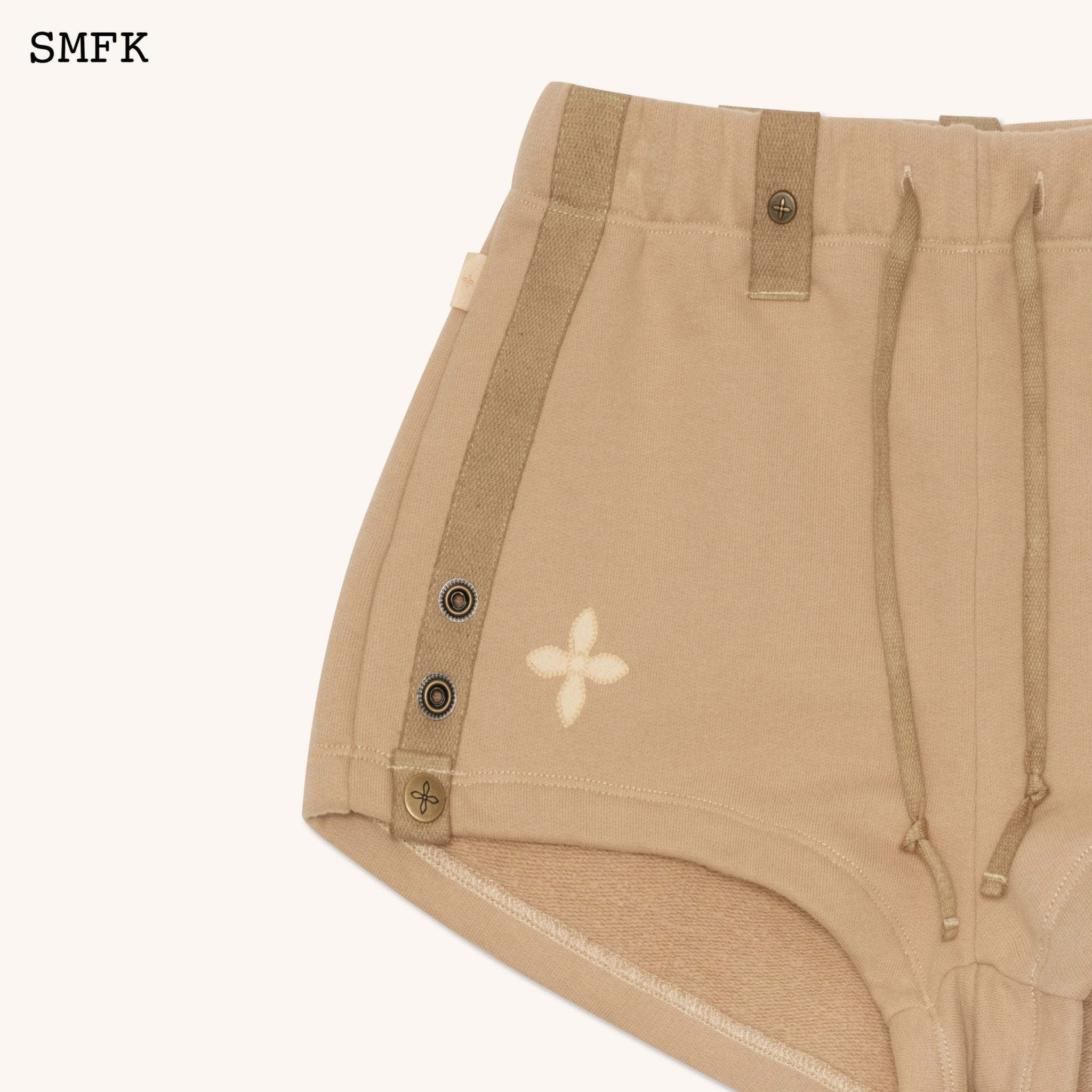 SMFK WildWorld Adventure Camping Shorts In Wheat | MADA IN CHINA