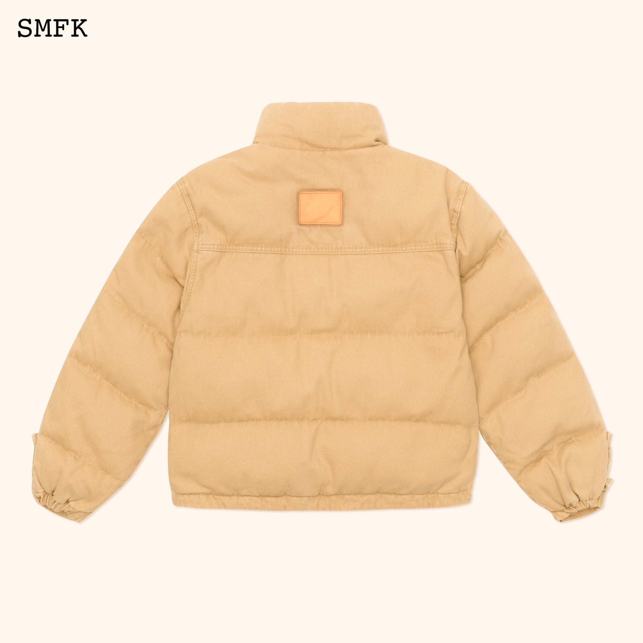 SMFK WildWorld Adventure Hiking Puffer Jacket In Wheat | MADA IN CHINA