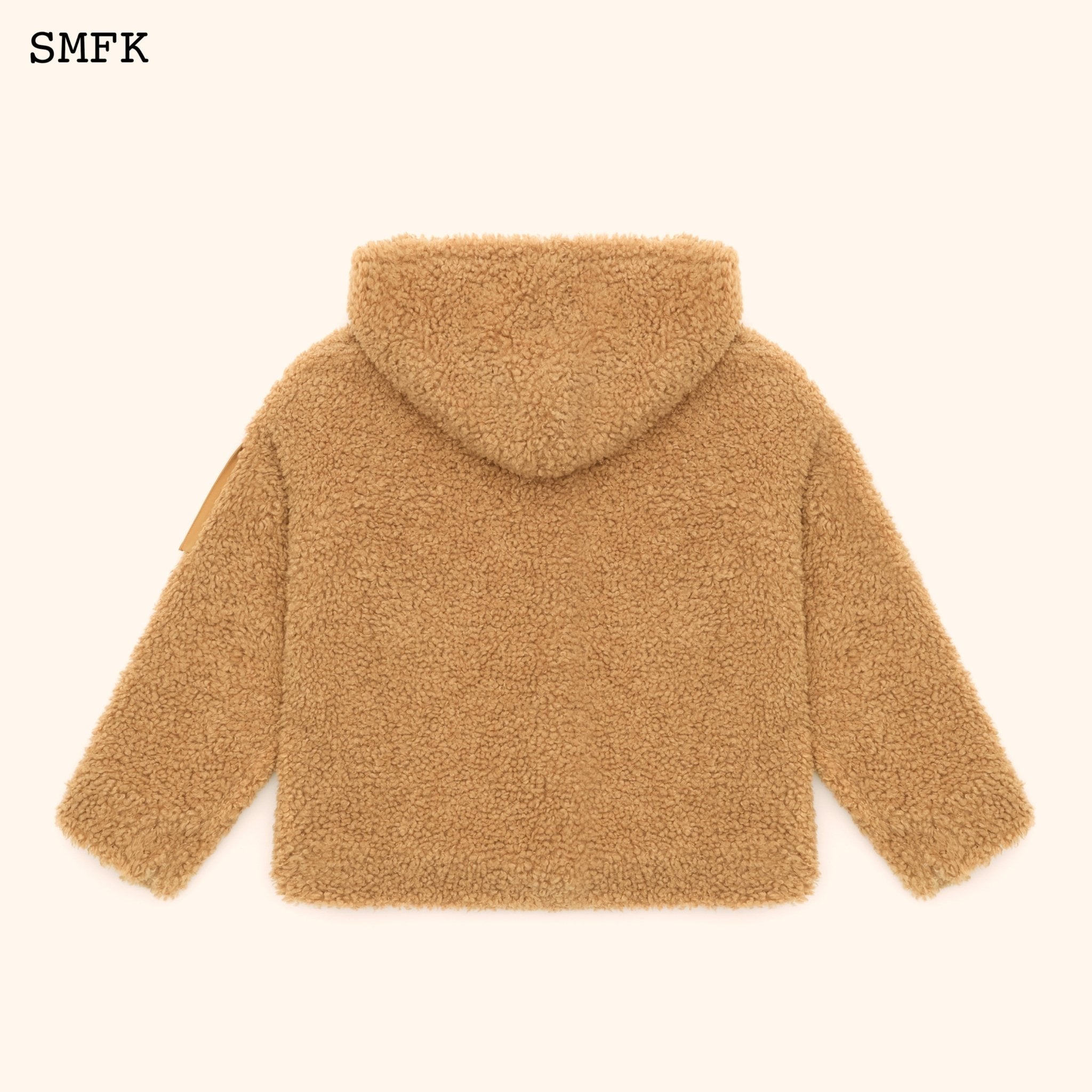 SMFK WildWorld Adventure Outdoor Faux Fur Hoodie In Wheat | MADA IN CHINA