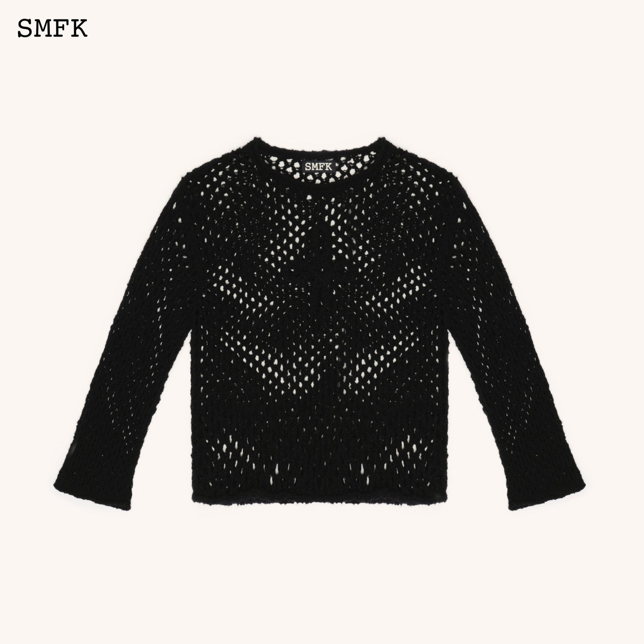 SMFK WildWorld Black Spider Web Hoodie Smock | MADA IN CHINA