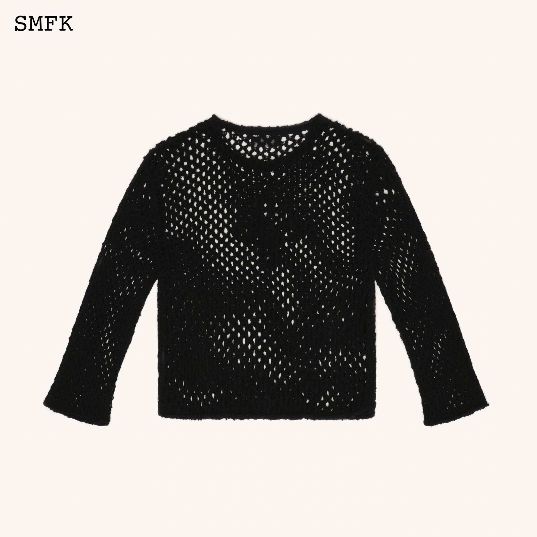 SMFK WildWorld Black Spider Web Hoodie Smock | MADA IN CHINA