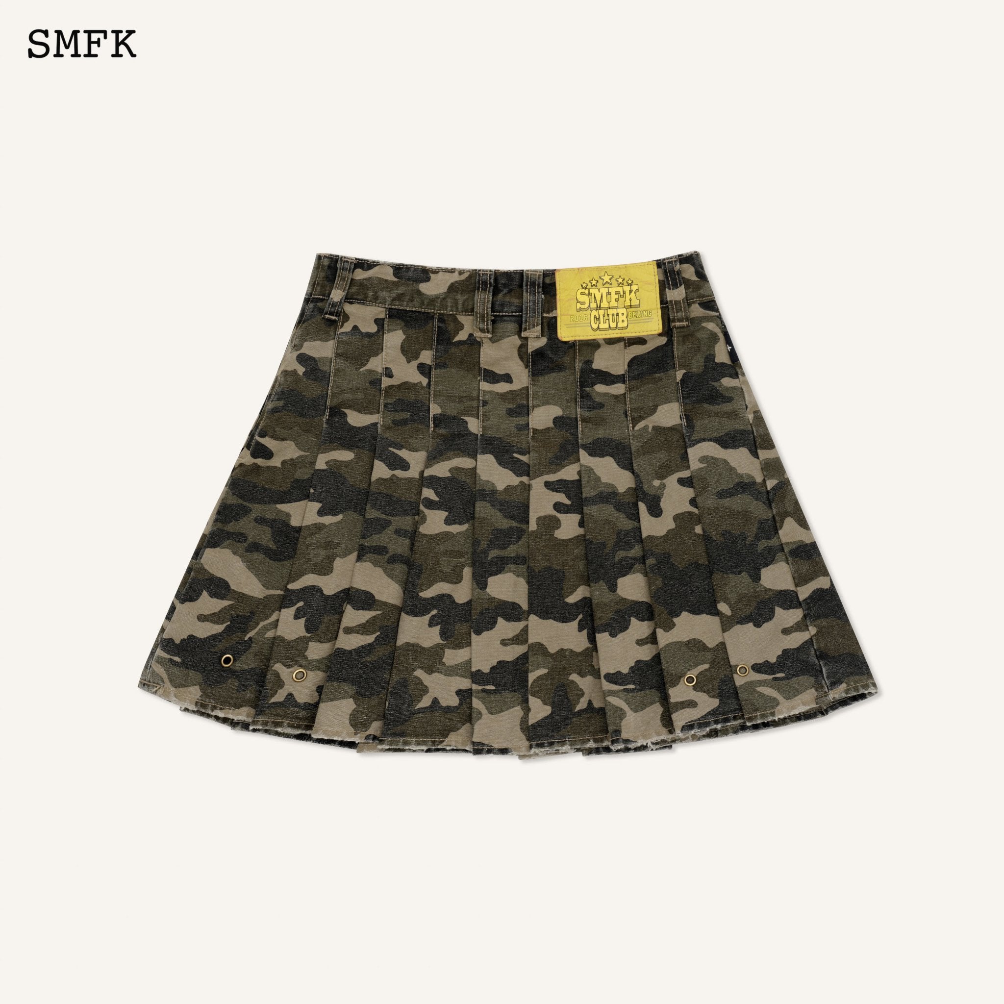 SMFK WildWorld Camouflage Green Mini Skirt | MADA IN CHINA