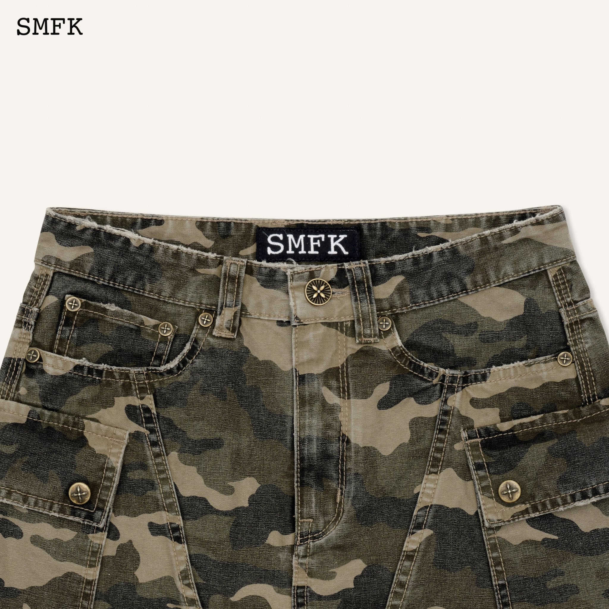 SMFK WildWorld Camouflage Stray Mini Skirt | MADA IN CHINA