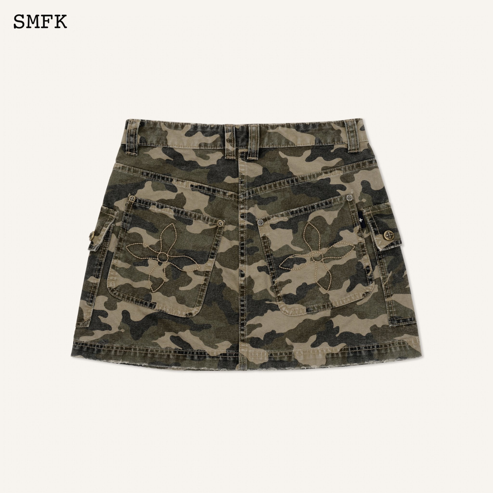 SMFK WildWorld Camouflage Stray Mini Skirt | MADA IN CHINA