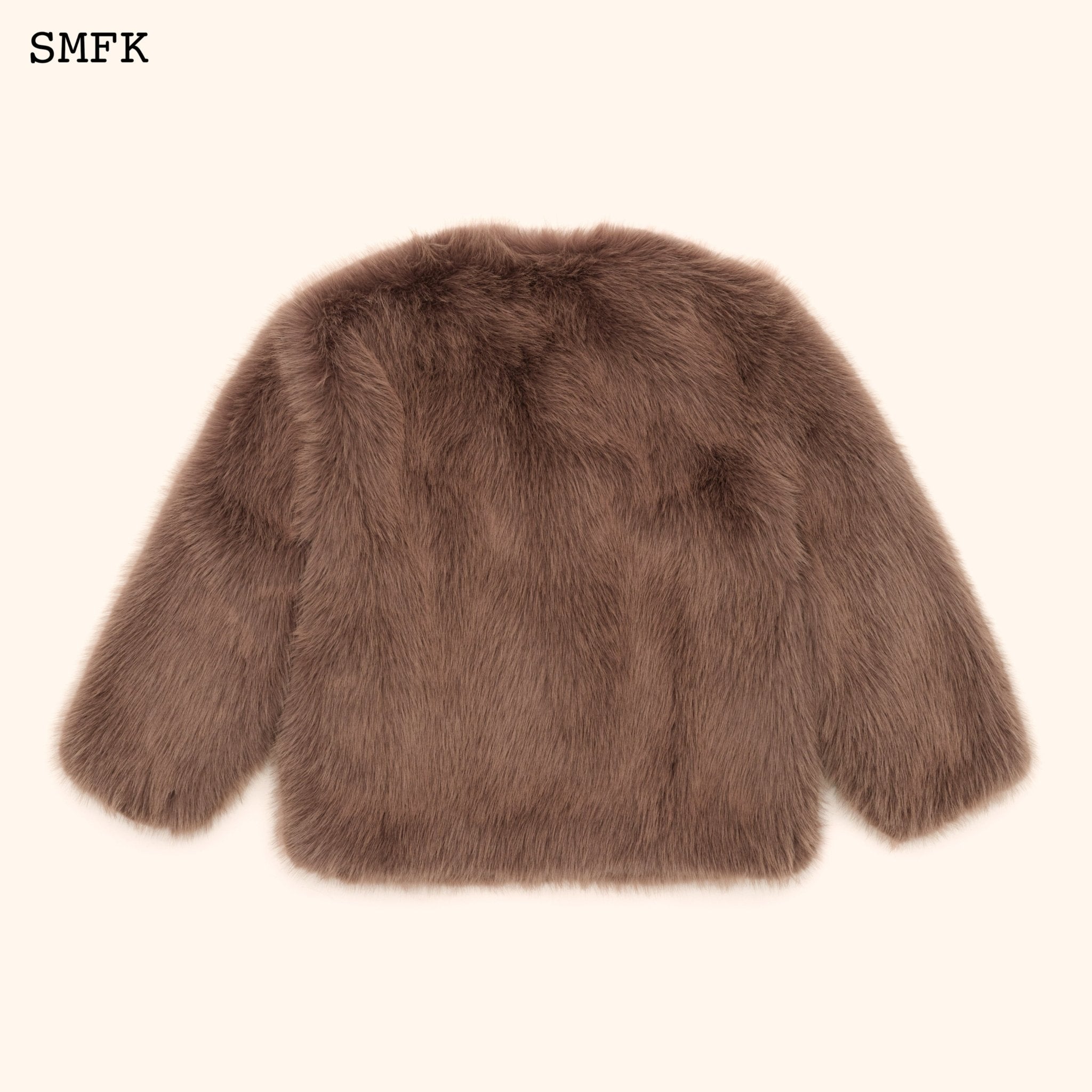 SMFK WildWorld Classic Faux Fur Jacket In Purple | MADA IN CHINA