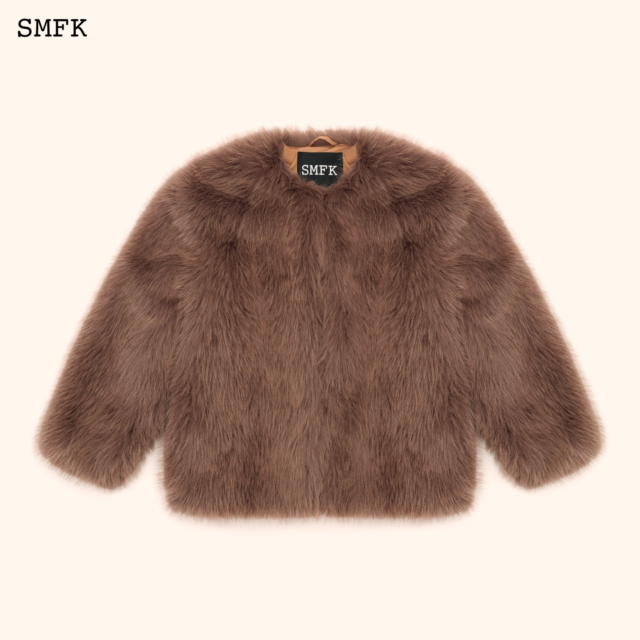 SMFK WildWorld Classic Faux Fur Jacket In Purple | MADA IN CHINA