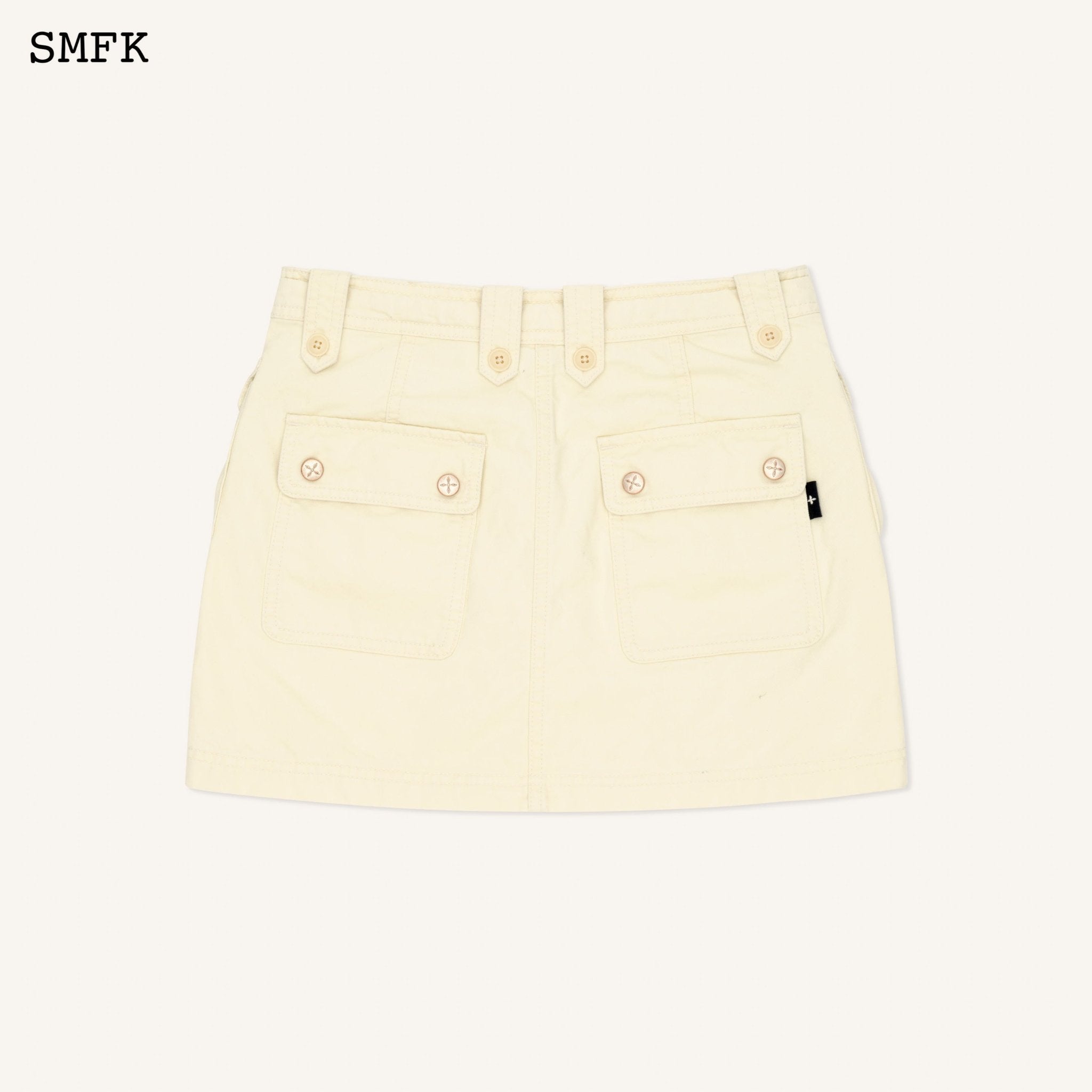 SMFK WildWorld Cream Stray Mini Skirt | MADA IN CHINA