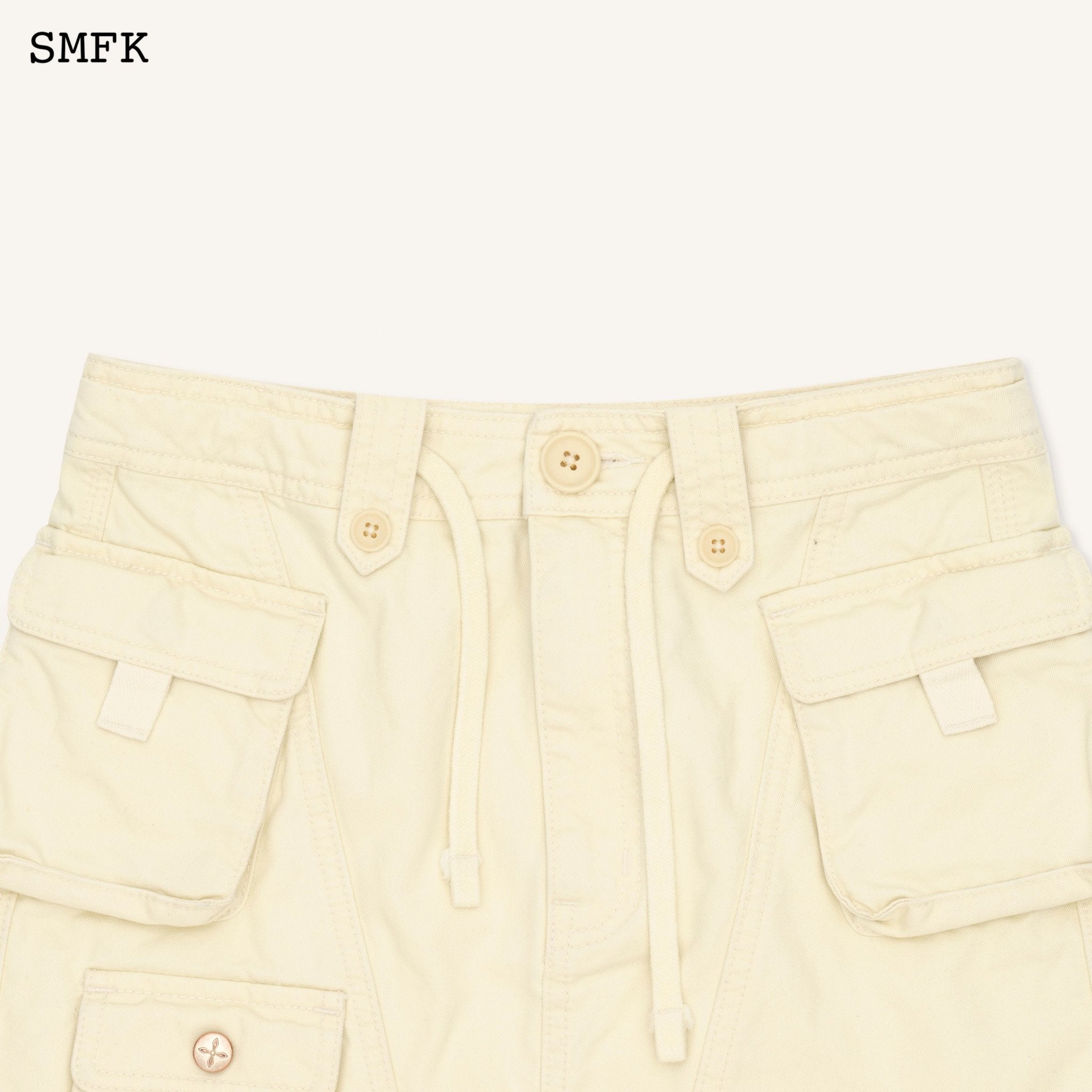 SMFK WildWorld Cream Stray Mini Skirt | MADA IN CHINA