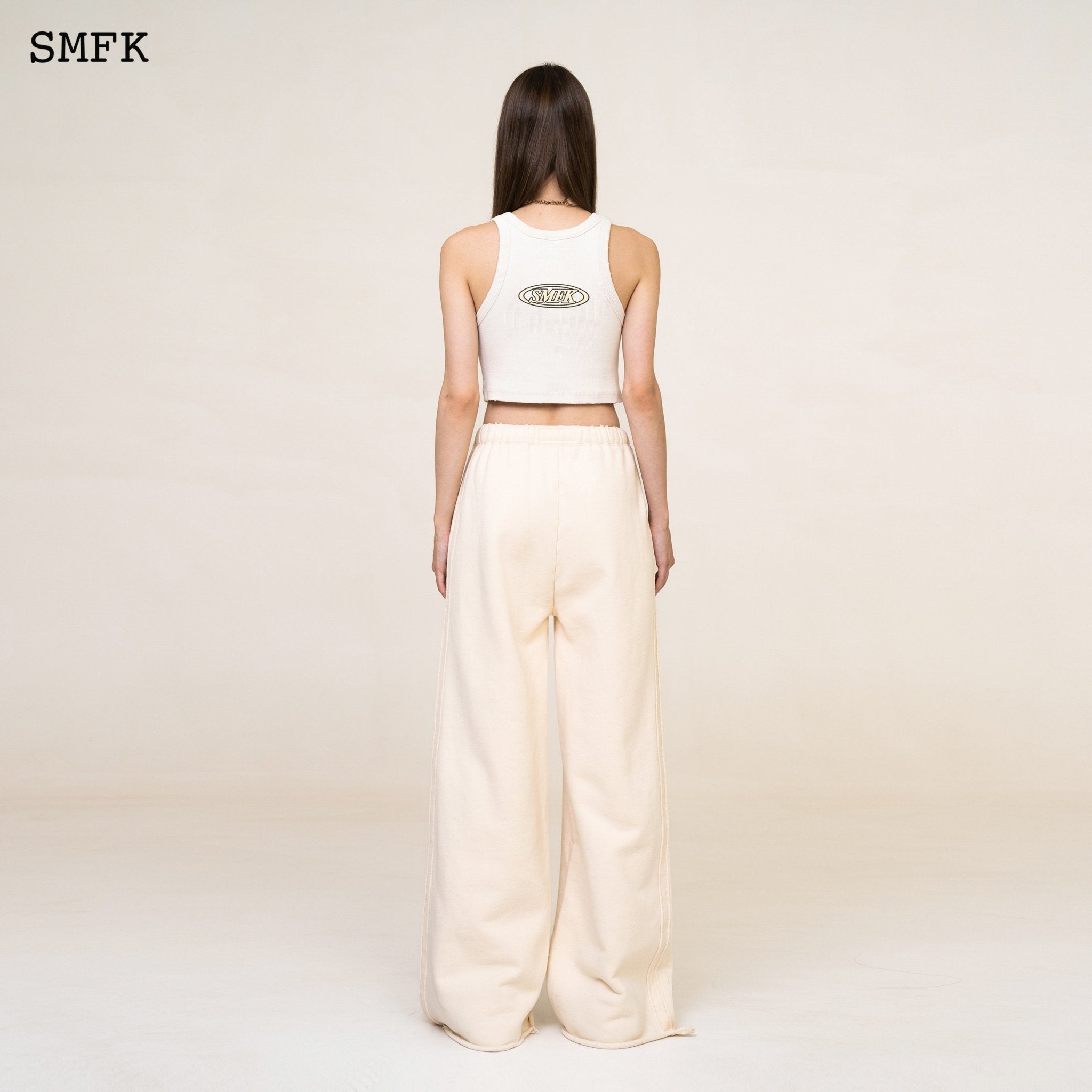 SMFK WildWorld Cream Sweatpants Culottes | MADA IN CHINA