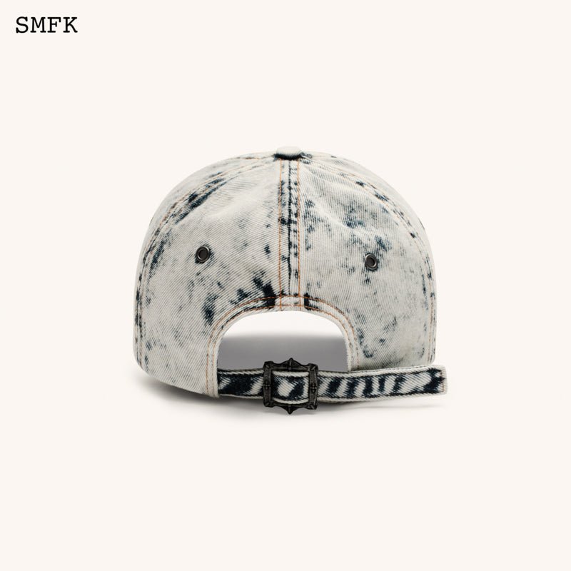 SMFK WildWorld Cross Denim Cream Baseball Cap | MADA IN CHINA