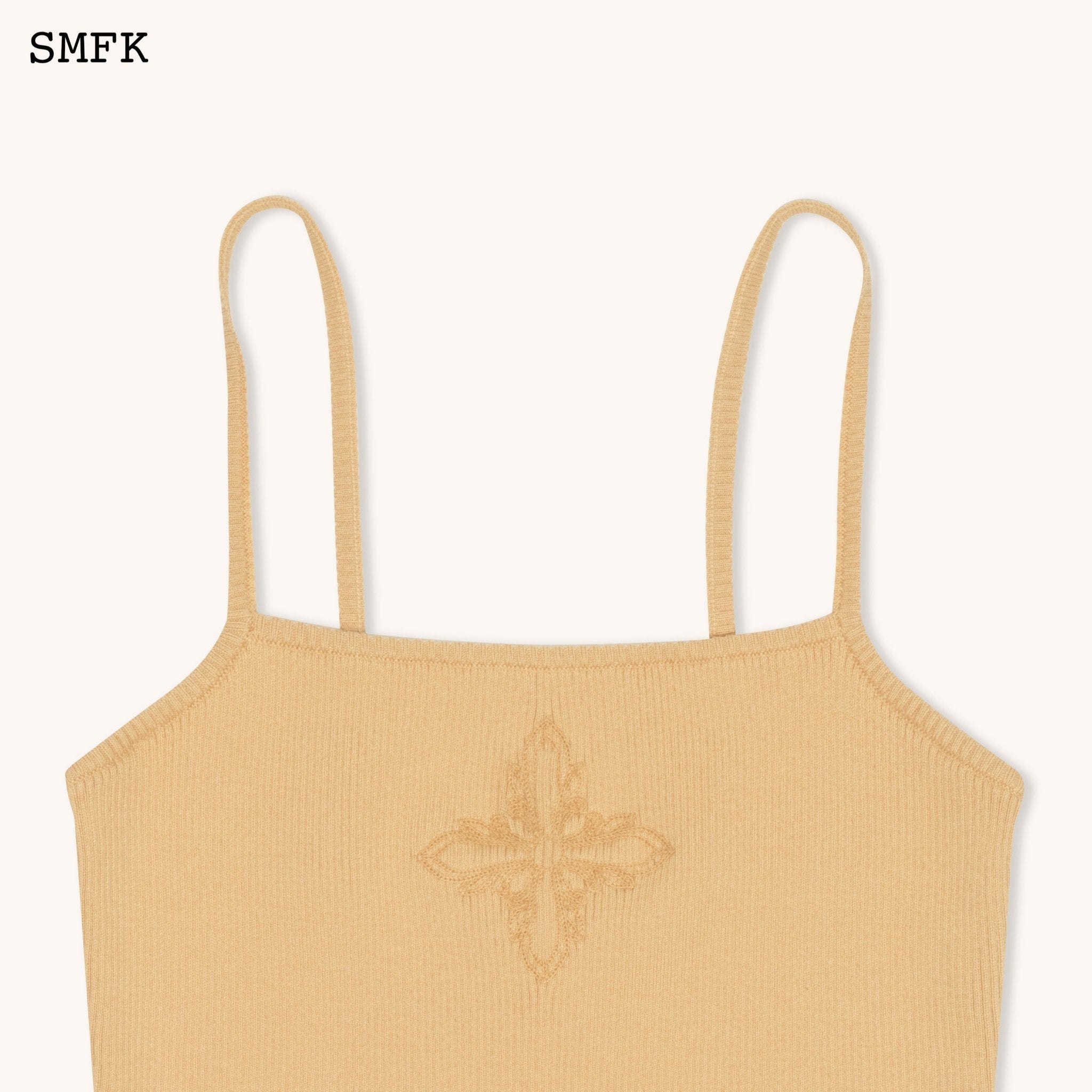 SMFK WildWorld Cross Knitted Crop Top | MADA IN CHINA