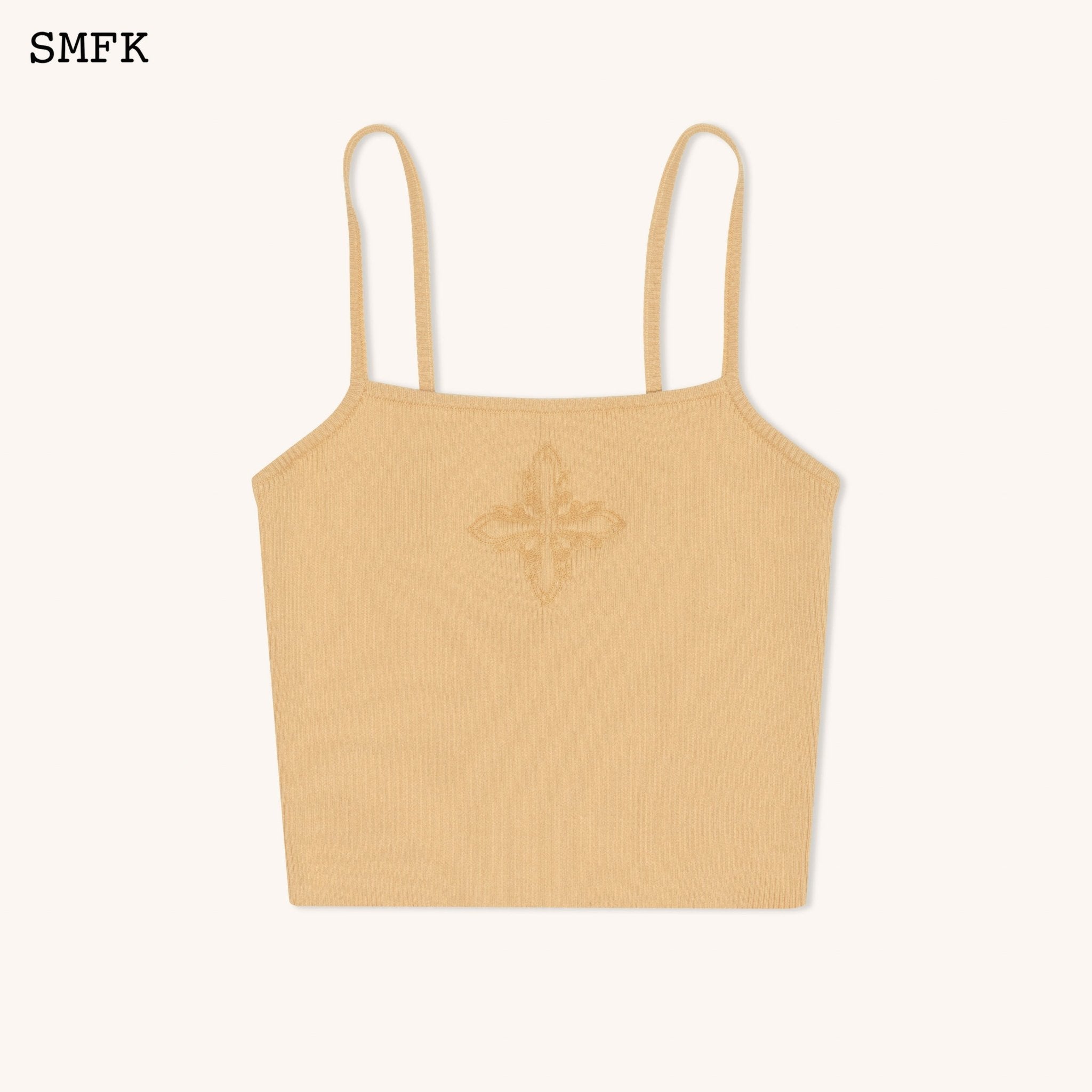 SMFK WildWorld Cross Knitted Crop Top | MADA IN CHINA