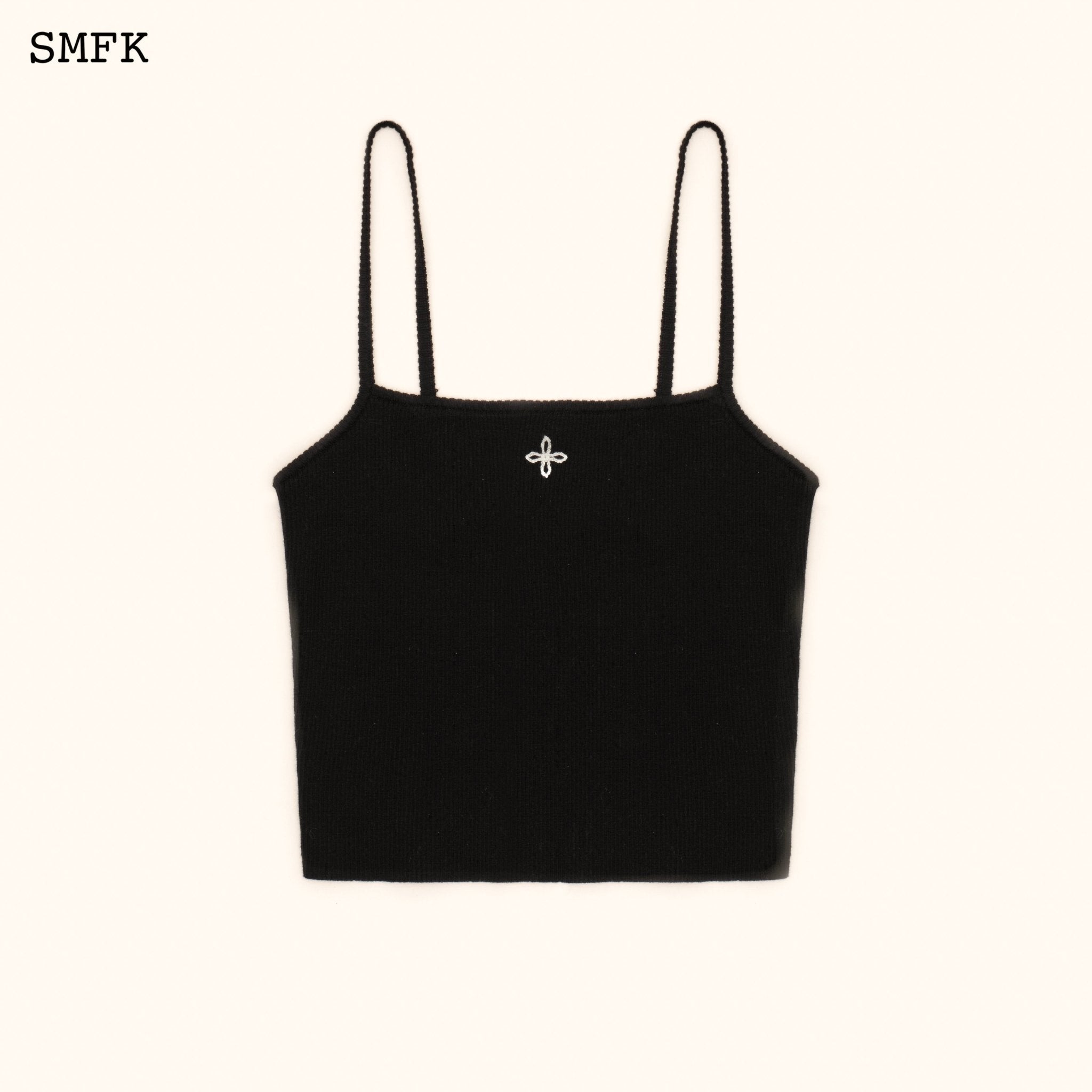 SMFK WildWorld Cross Riding Knitted Vest Top In Black | MADA IN CHINA