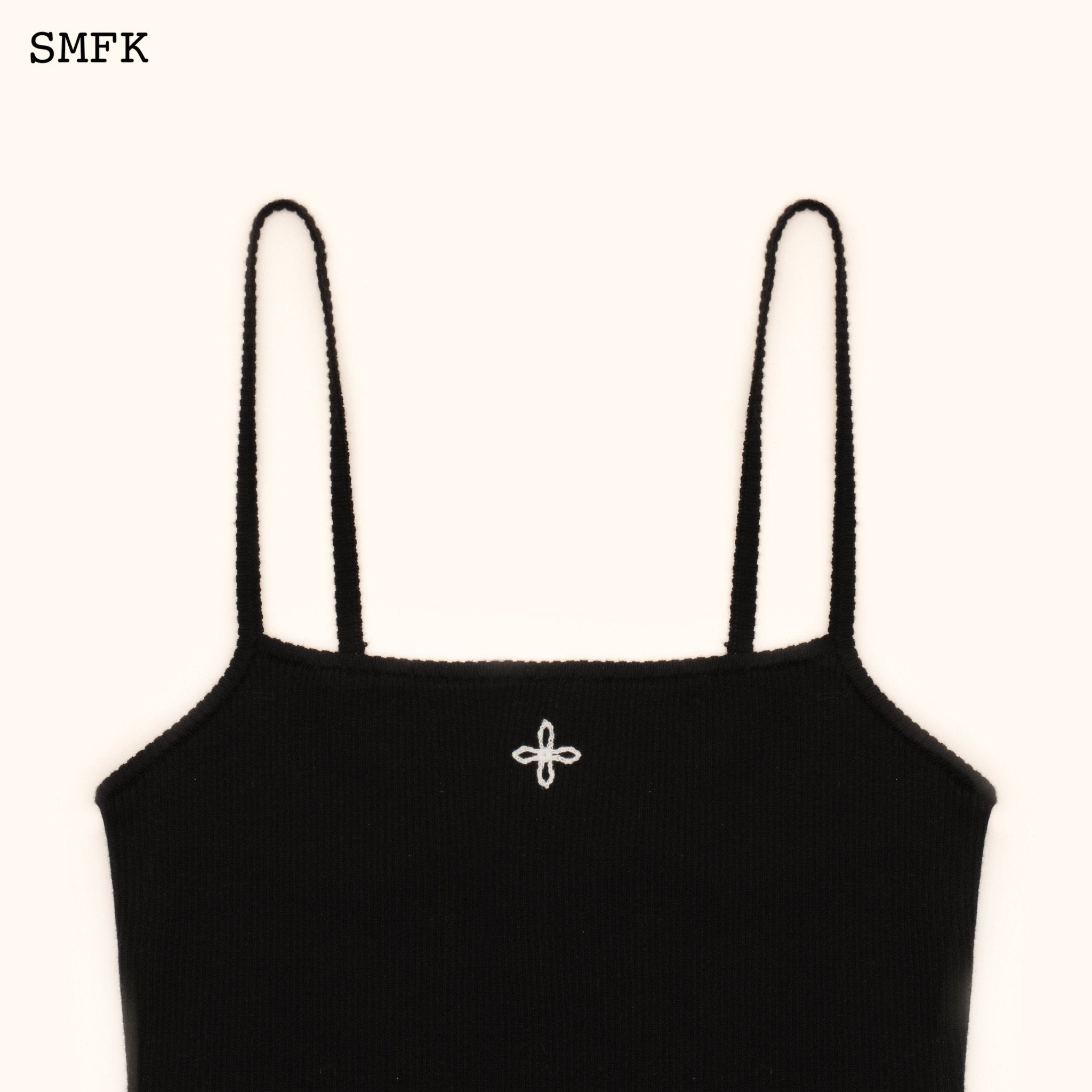 SMFK WildWorld Cross Riding Knitted Vest Top In Black | MADA IN CHINA