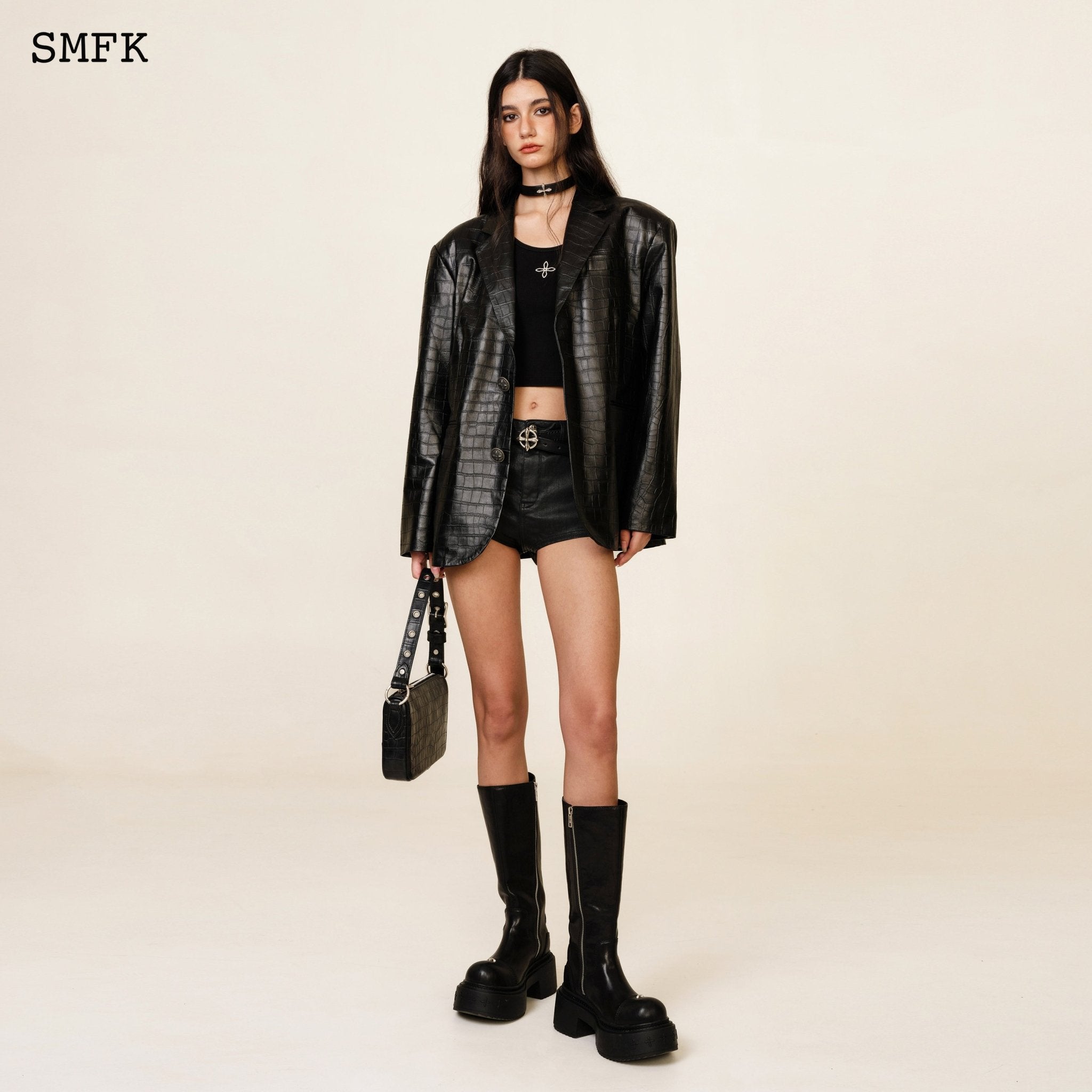 SMFK WildWorld Cross Sporty Vest Top In Black | MADA IN CHINA