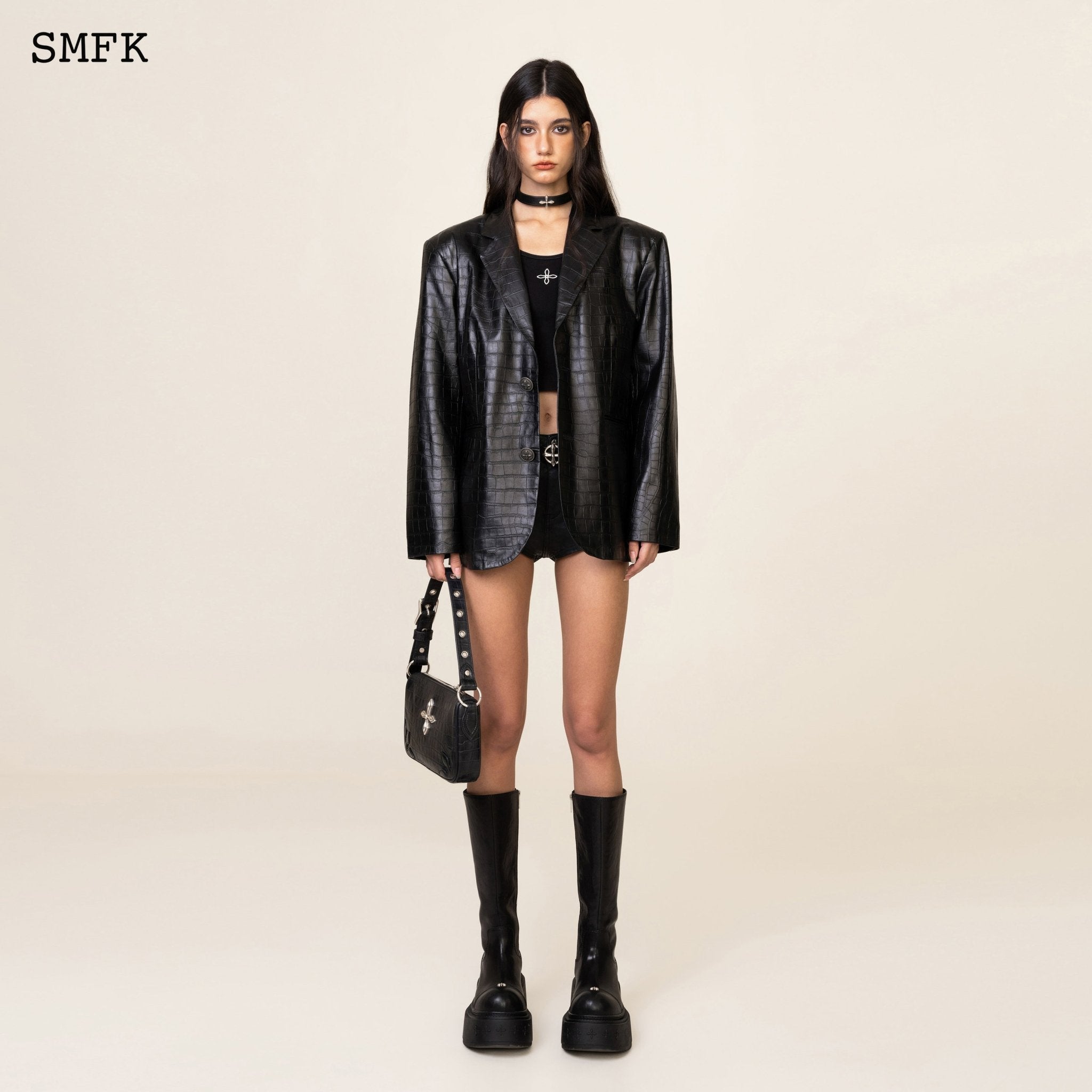 SMFK WildWorld Cross Sporty Vest Top In Black | MADA IN CHINA