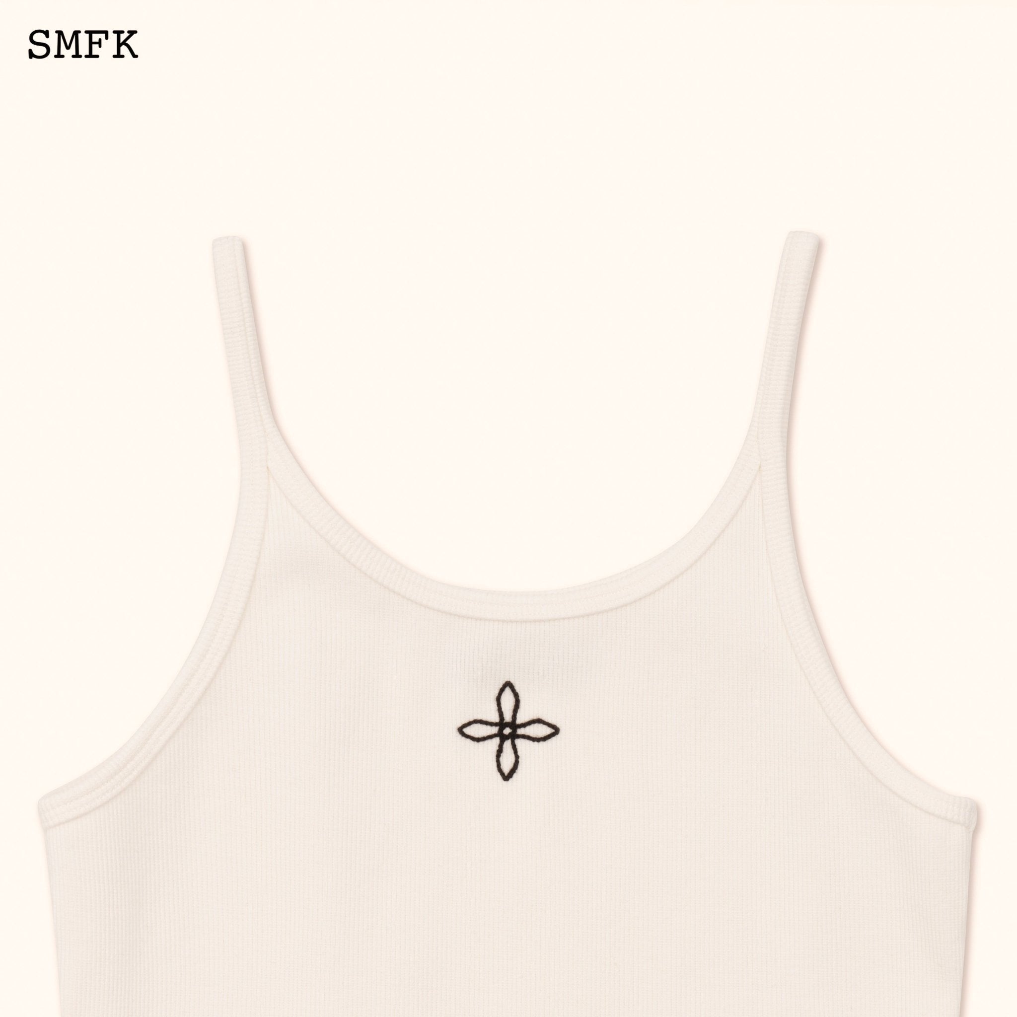 SMFK WildWorld Cross Sporty Vest Top In White | MADA IN CHINA