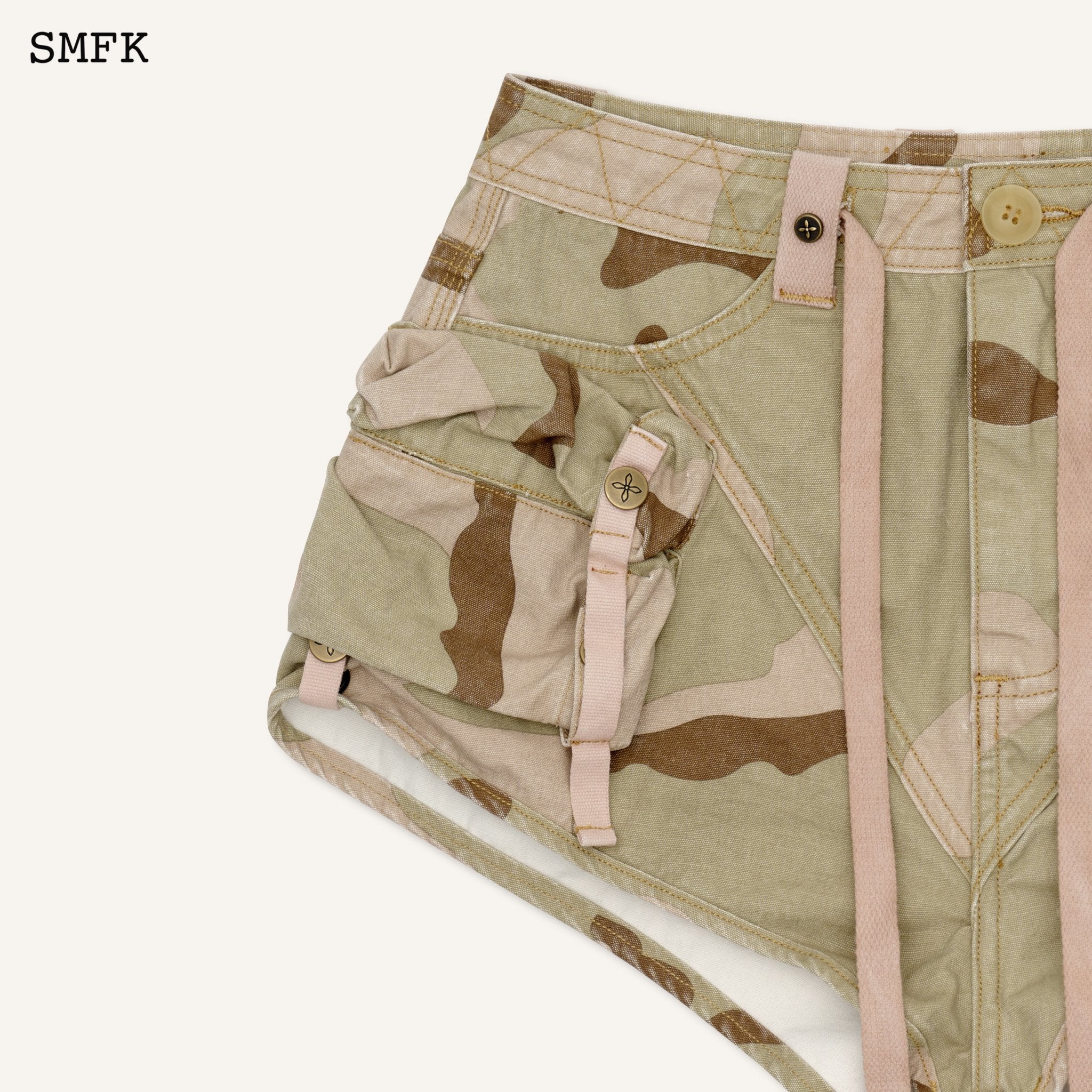 SMFK WildWorld Desert Camouflage Paratrooper Shorts | MADA IN CHINA