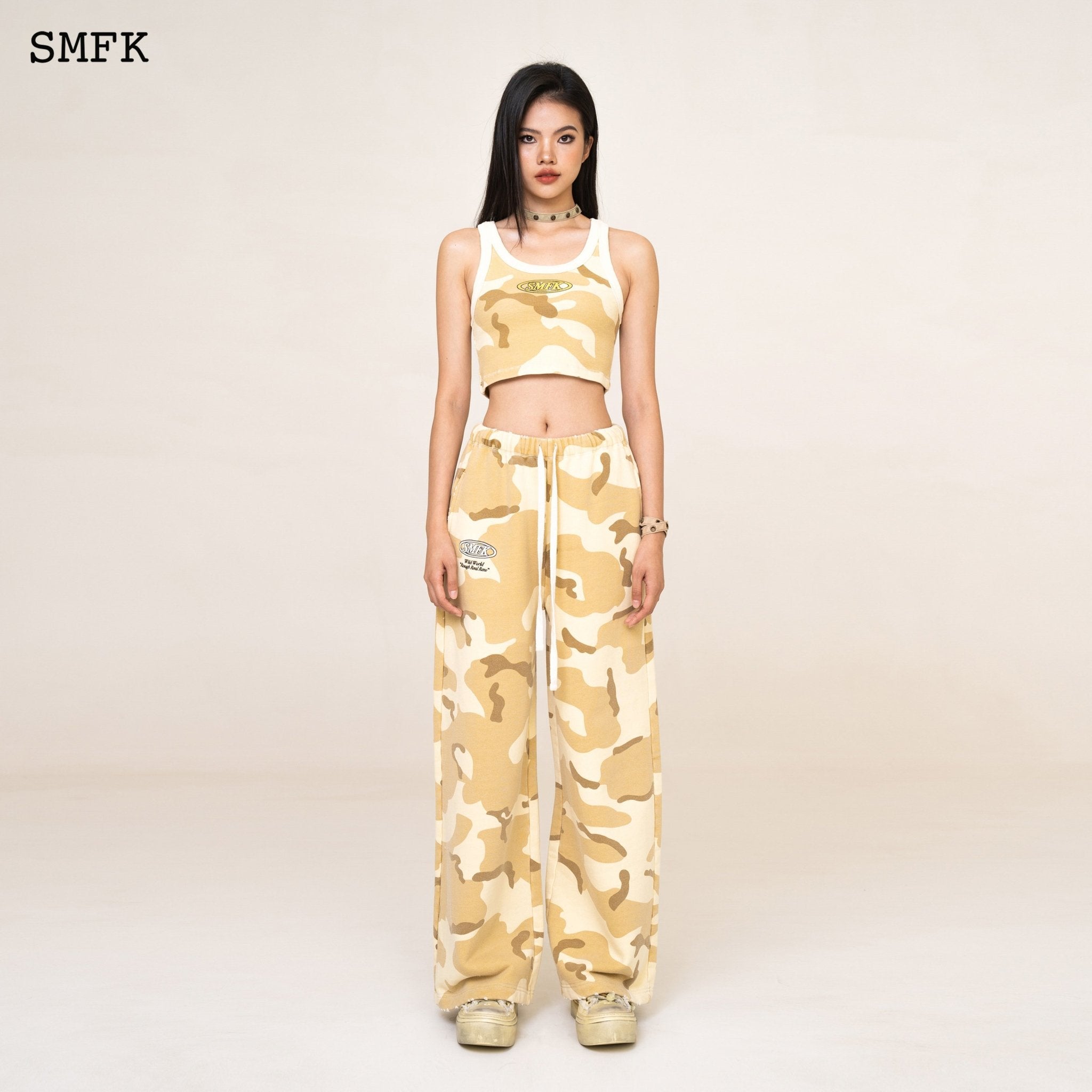 SMFK WildWorld Desert Camouflage Sweatpants Culottes | MADA IN CHINA