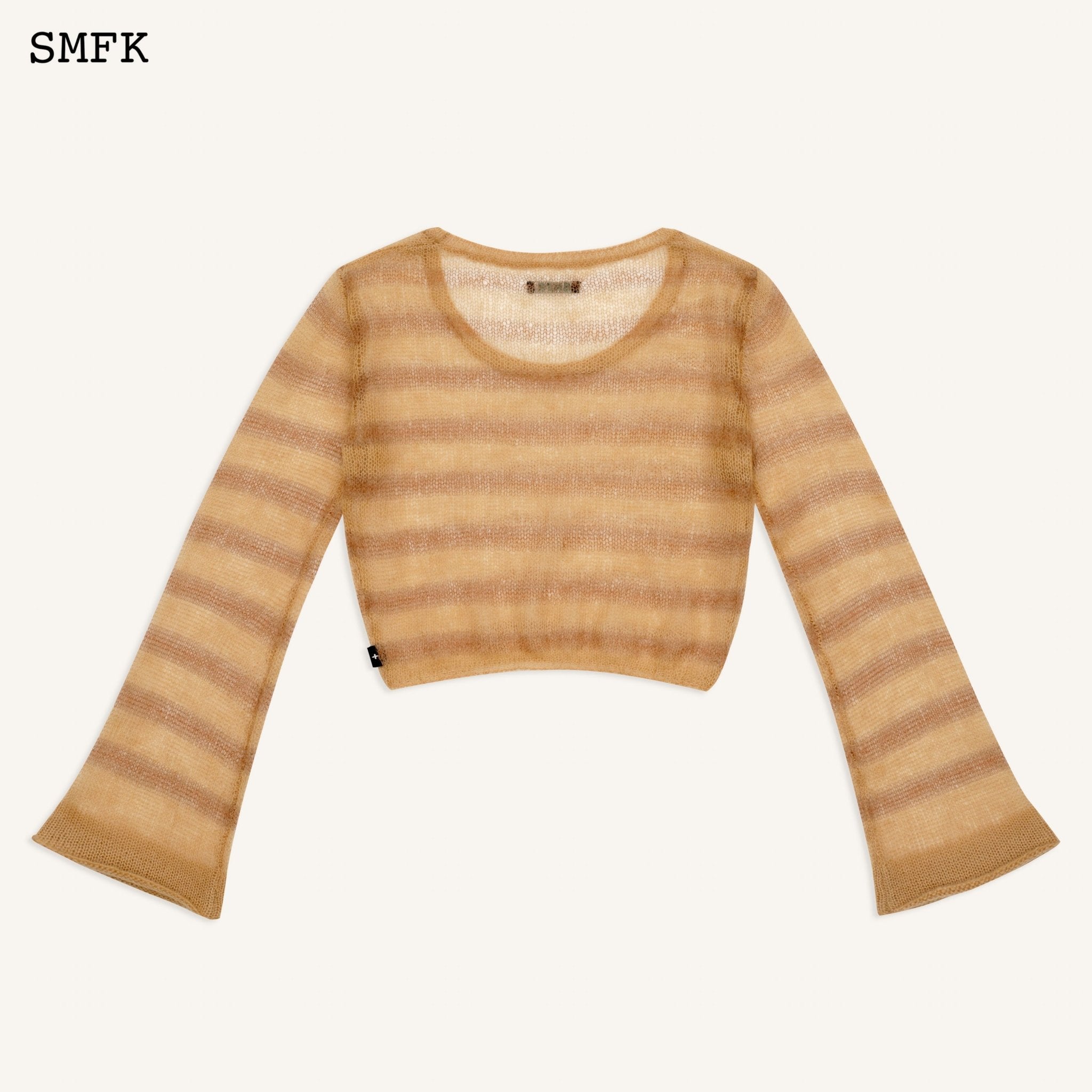 SMFK WildWorld Desert Stripe Print Mohair Top | MADA IN CHINA