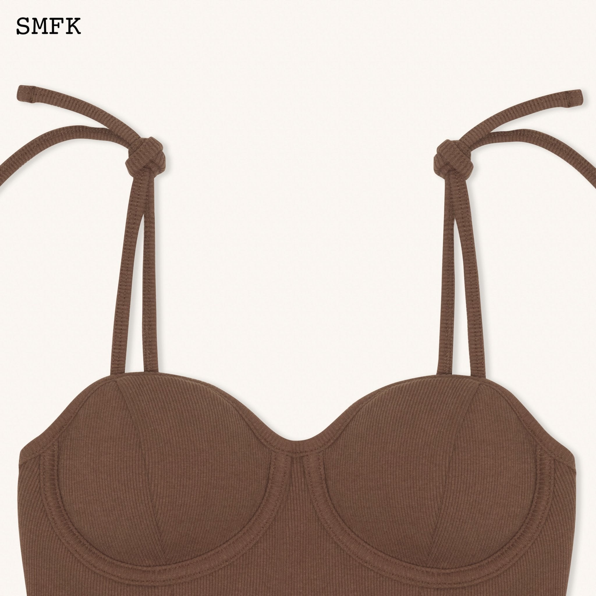 SMFK WildWorld Desert Tactic Tube Top In Brown | MADA IN CHINA