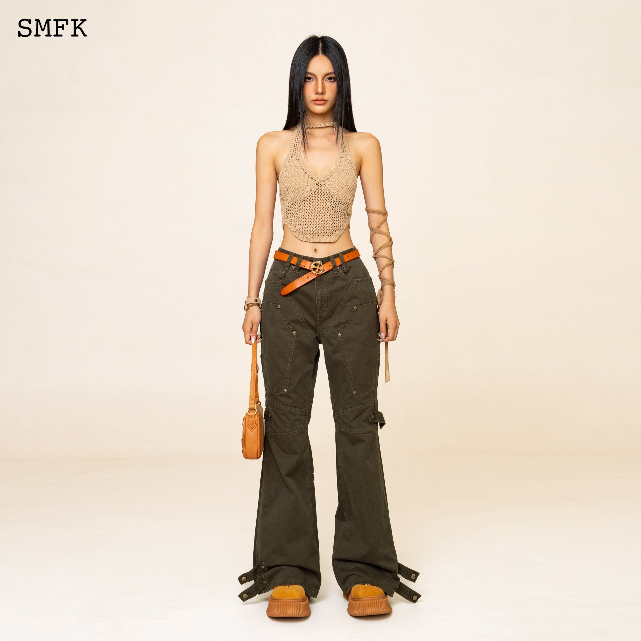 SMFK WildWorld Desert Viper Weaved Suspender Top | MADA IN CHINA